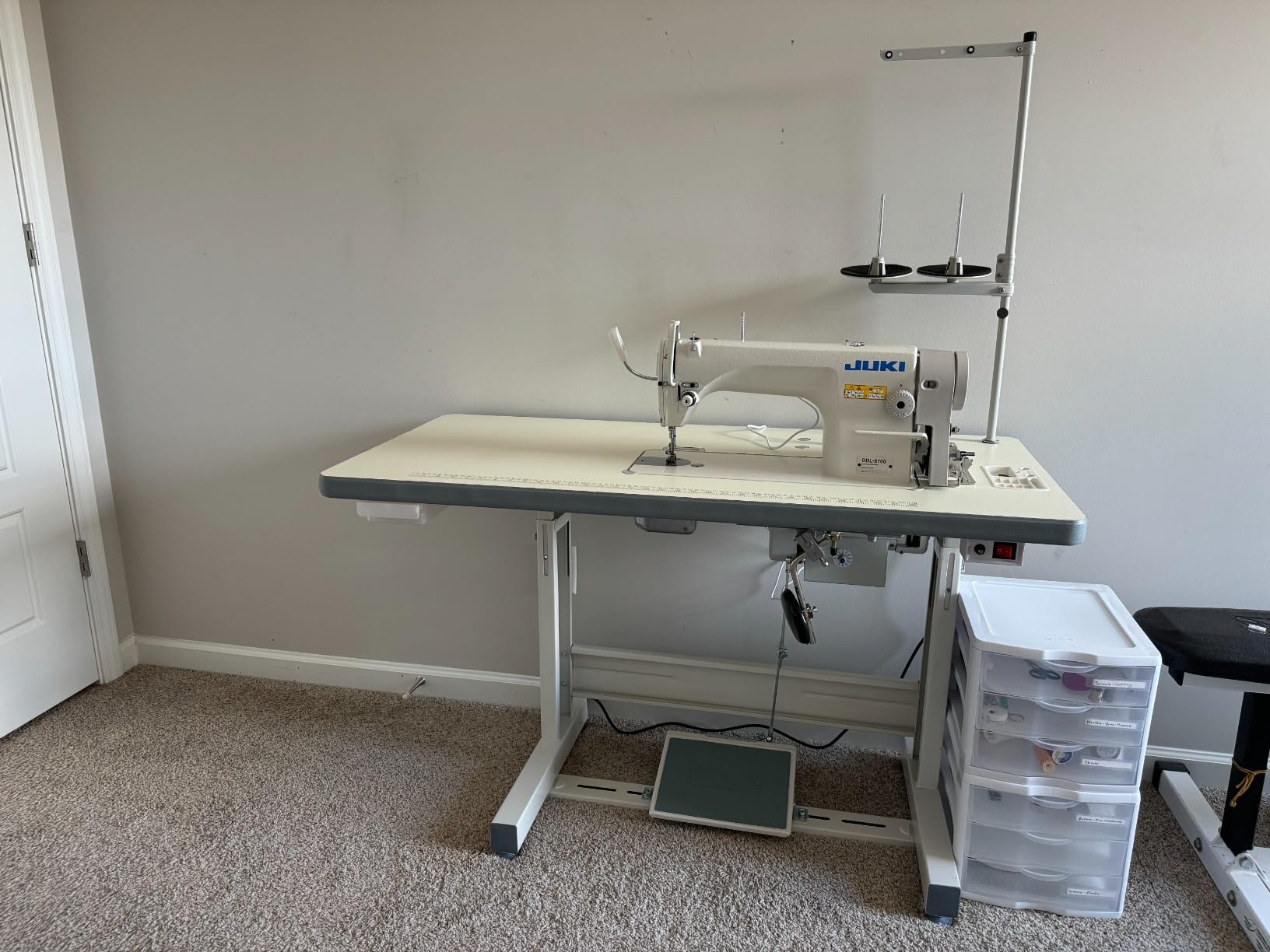 Juki Heavy Material Industrial Straight Stitch Sewing Machine, Table & Servo Motor Assembly Required customer photo 2