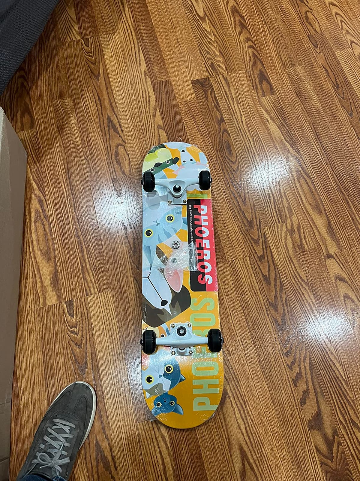 PHOEROS Complete Skateboards - Standard Skateboards for Beginners Kids Boys Girls Teenager - 31''x 8'' Canadian Maple Cruiser Pro Skate Board customer photo 2