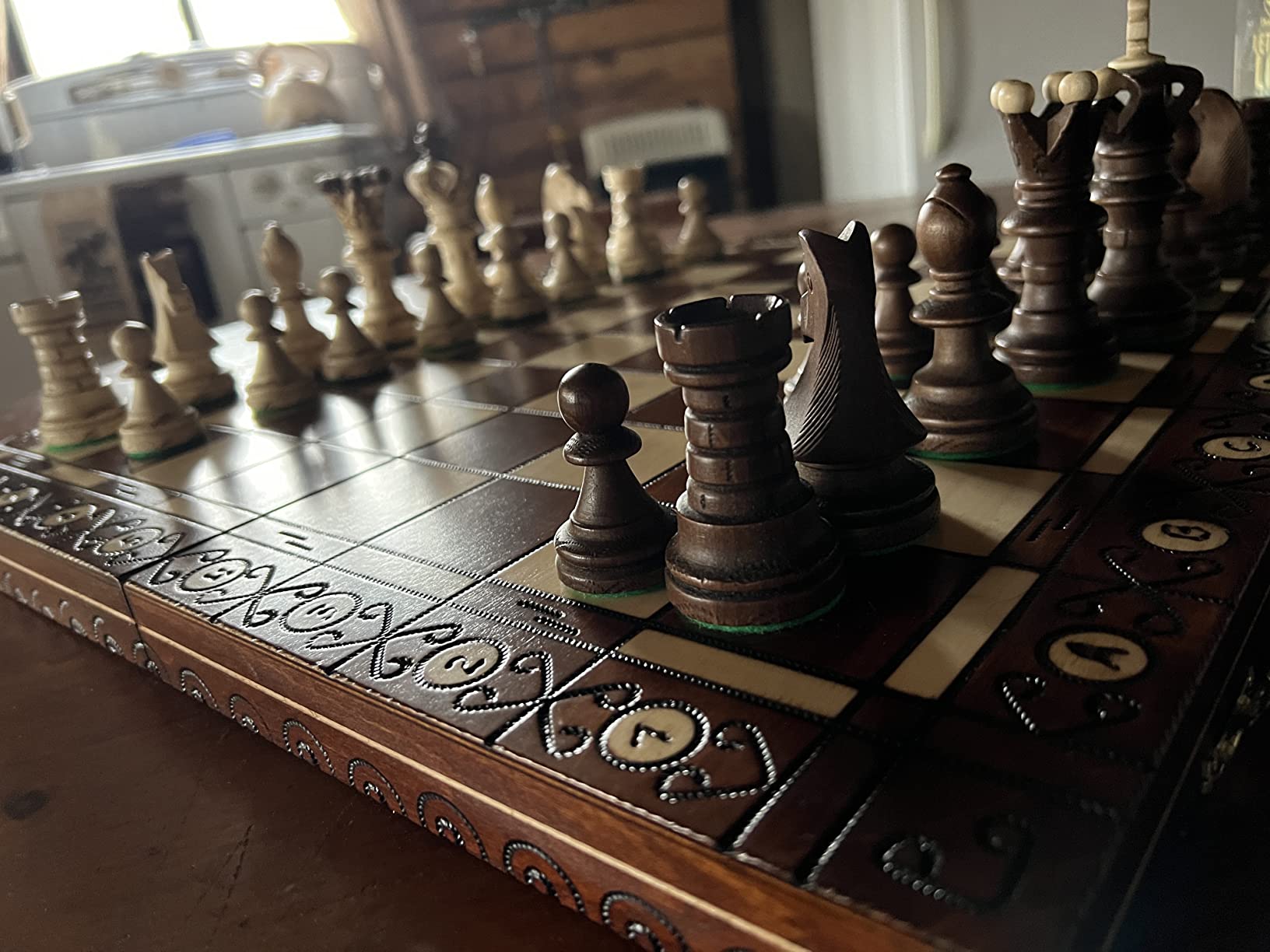 Handmade Chess Set European Ambassador with 21