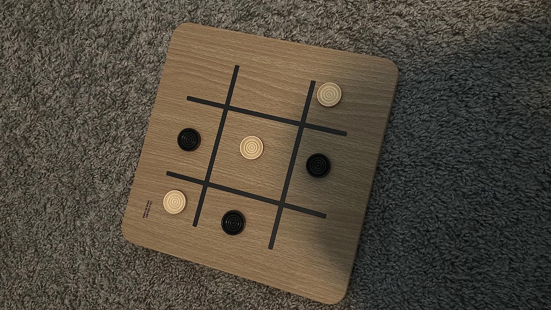 Regal Games - Reversible Wooden Board for Chess, Checkers & Tic-Tac-Toe - 24 Interlocking Wooden Checkers and 32 Standard Chess Pieces - for Age 8 to Adult for Family Fun customer photo 2