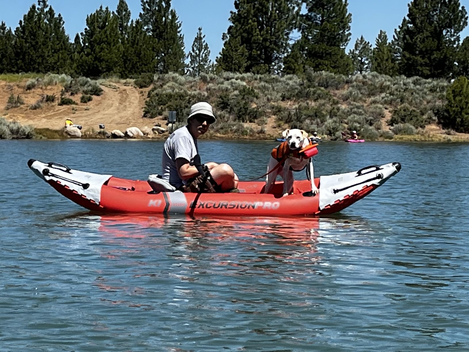 INTEX 68303EP Excursion Pro K1 Inflatable Kayak Set: Includes Deluxe 86in Kayak Paddles and High-Output Pump - SuperTough PVC - Adjustable Bucket Seat - 1-Person - 220lb Weight Capacity customer photo 1
