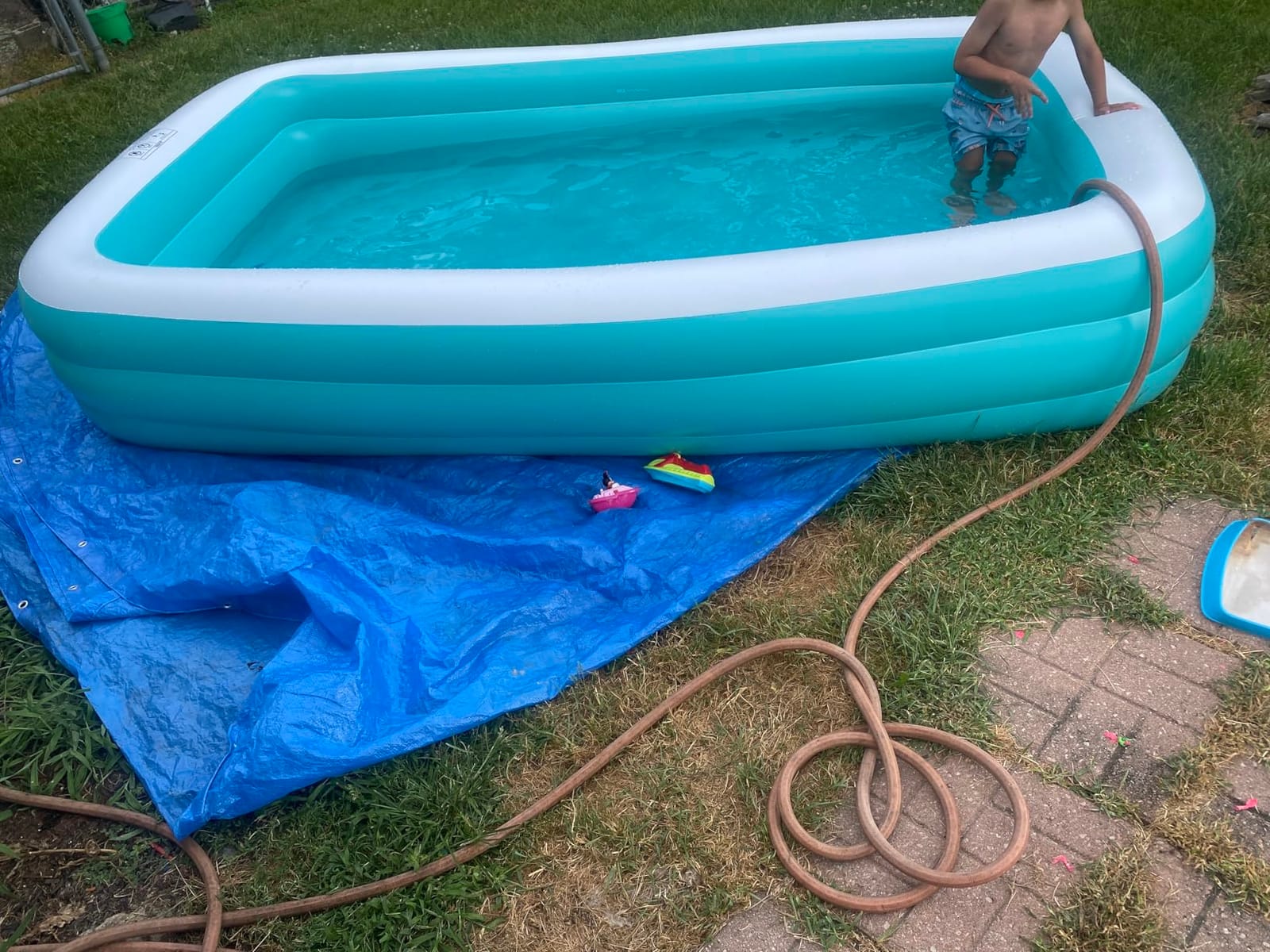 Toysical Inflatable Pool for Kids and Adults with Pump - 118 x 72 x 22 - More Durable Than Other Blow up Pools for Adults - Includes Patches customer photo 2