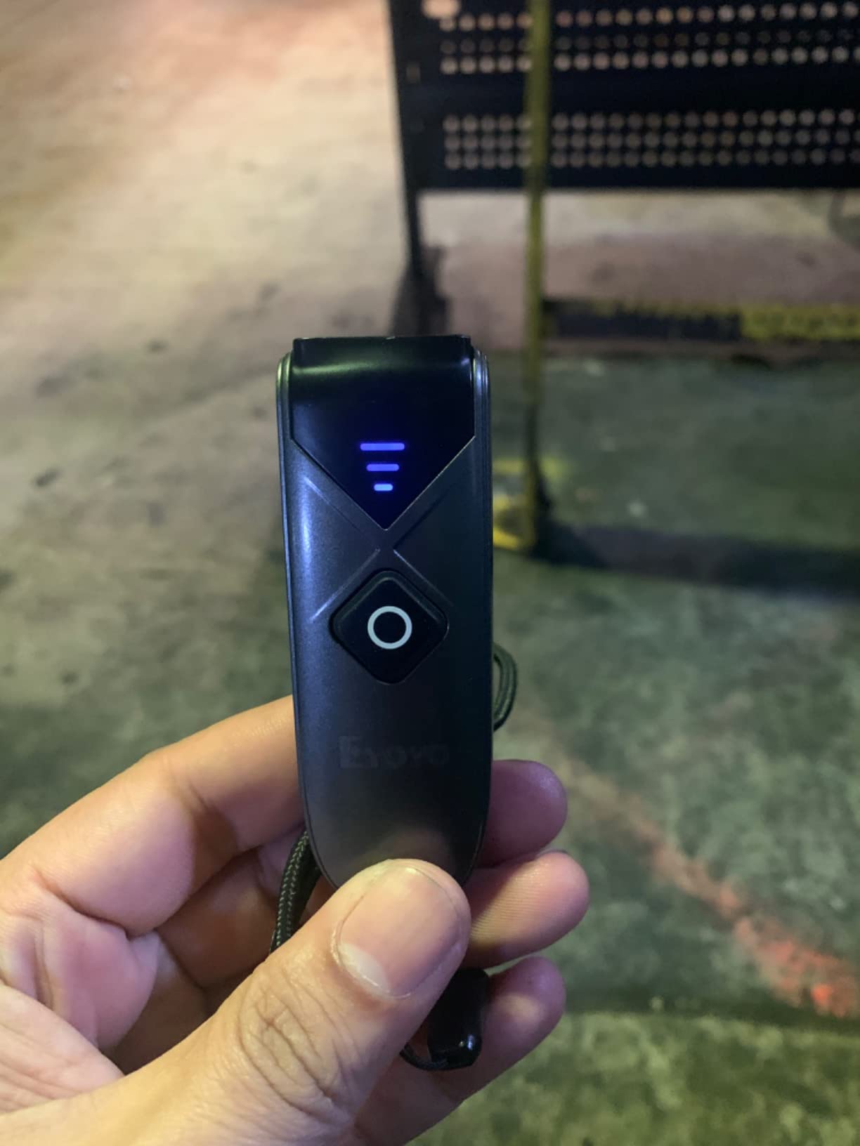 Eyoyo Bluetooth 2D&1D Barcode Scanner, Portable Wireless Mini Barcode Reader with 2.4G Wireless/Bluetooth/USB Wired Connection QR Code Scanner Compatible with Pad, Phone, Android, Tablet PC customer photo 2
