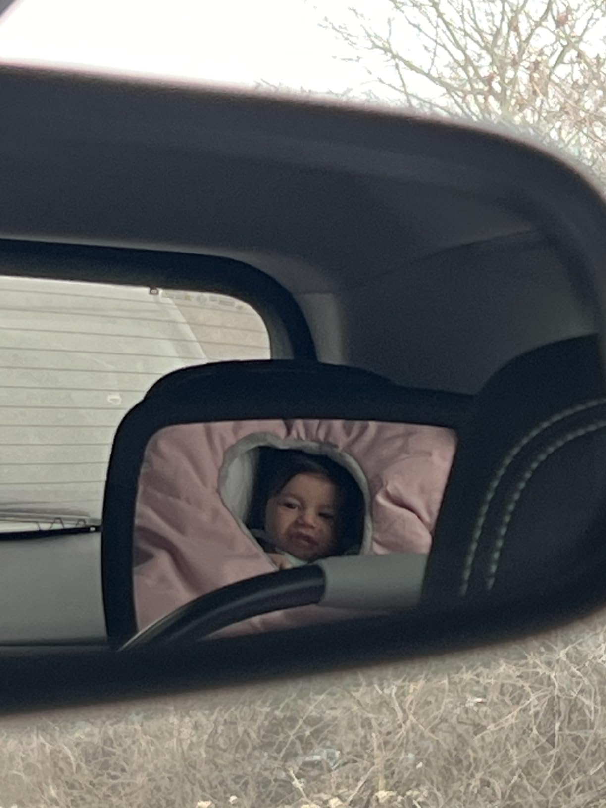 Munchkin Pivot 360 Baby Car Mirror for Rear-Facing Car Seats, Black customer photo 2