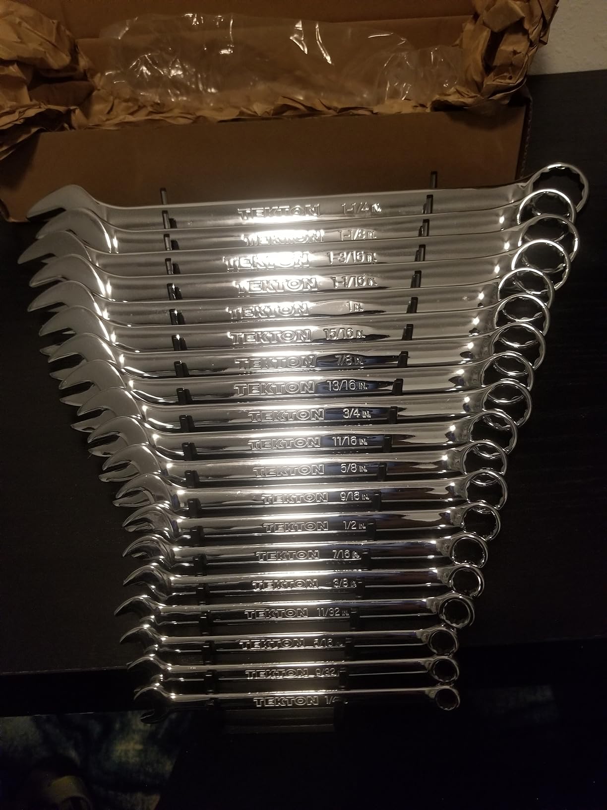 TEKTON Combination Wrench Set, 19-Piece | WCB91202 | 6 - 24 mm, Rack customer photo 2