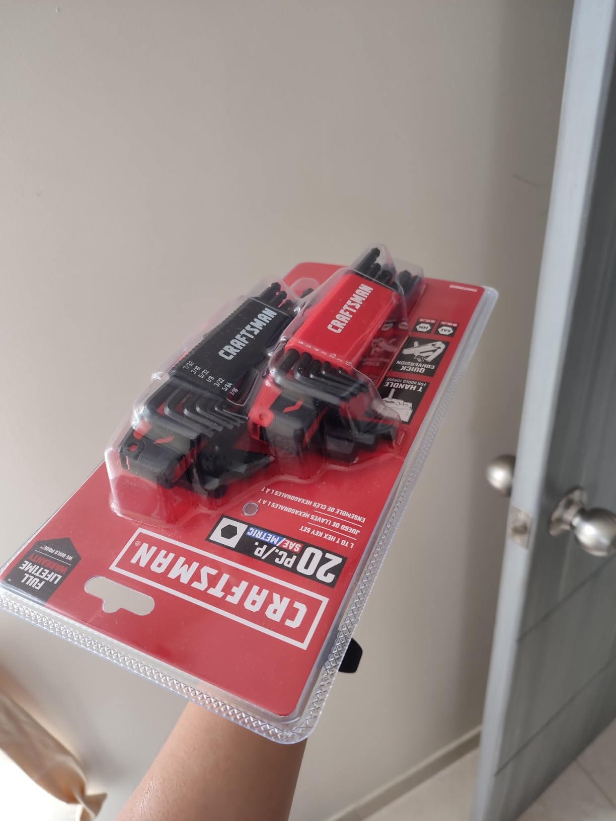 CRAFTSMAN Hex Key Allen Wrench Set with Ball-End, SAE/MM, 20 Piece (CMHT26020) customer photo 1