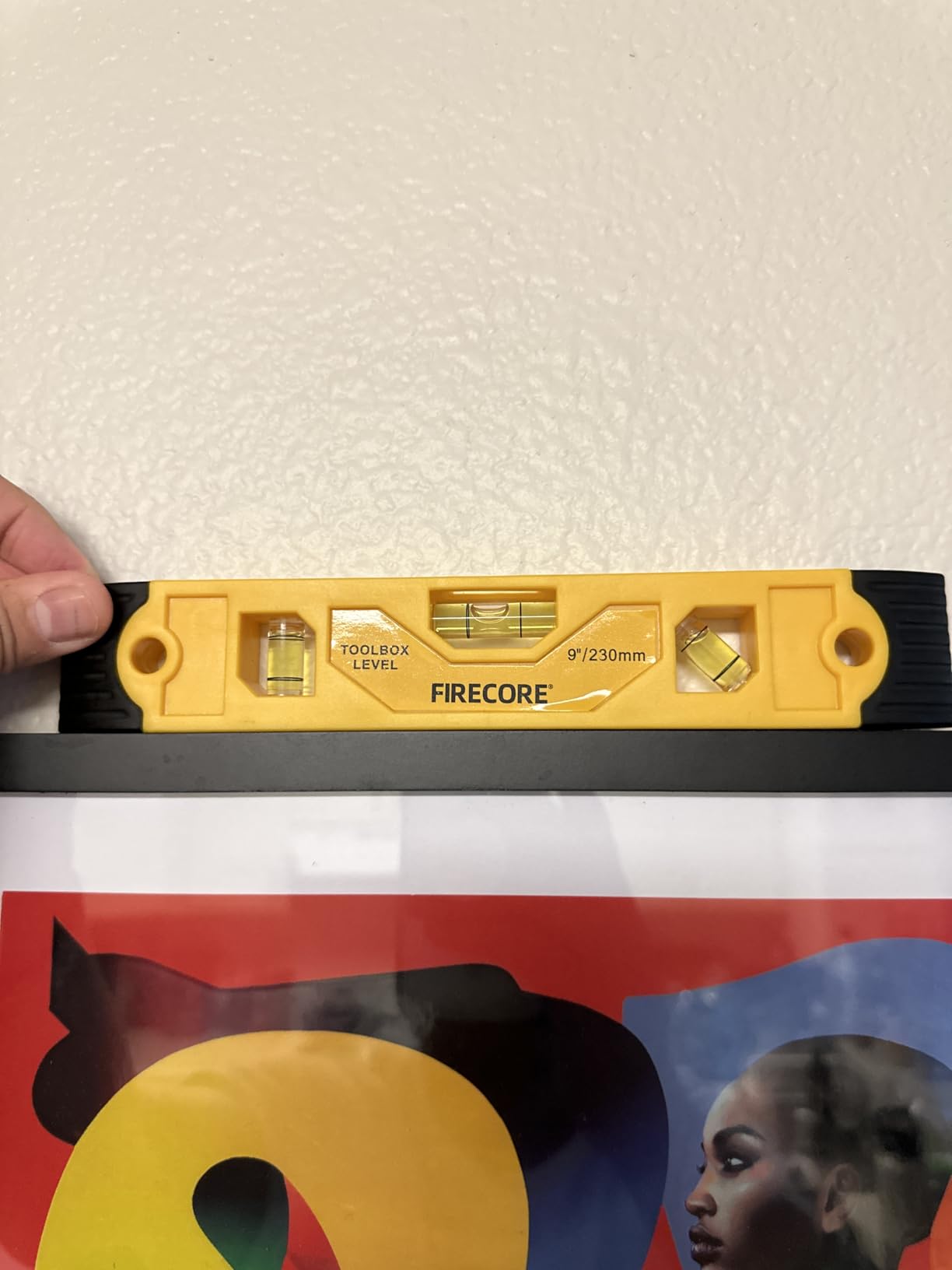 Torpedo Level Magnetic, Firecore 9 Inch Shockproof Small Leveler Tool with 3 Bubble Spirit Level 45 90 180 Degree, Construction Levelers for Hanging Pictures Install Shelf Home Renovation customer photo 1