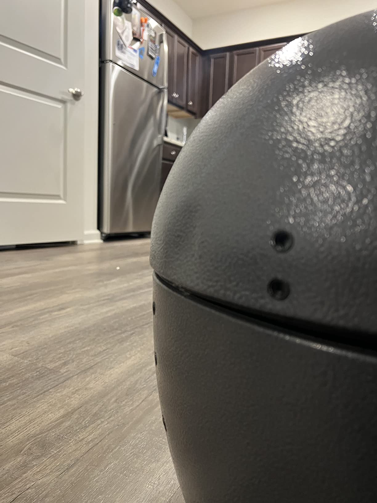 Char-Griller AKORN Jr. Portable Kamado Charcoal Grill and Smoker with Cast Iron Grates and Locking Lid with 155 Cooking Square Inches in Ash, Model E86714 customer photo 2