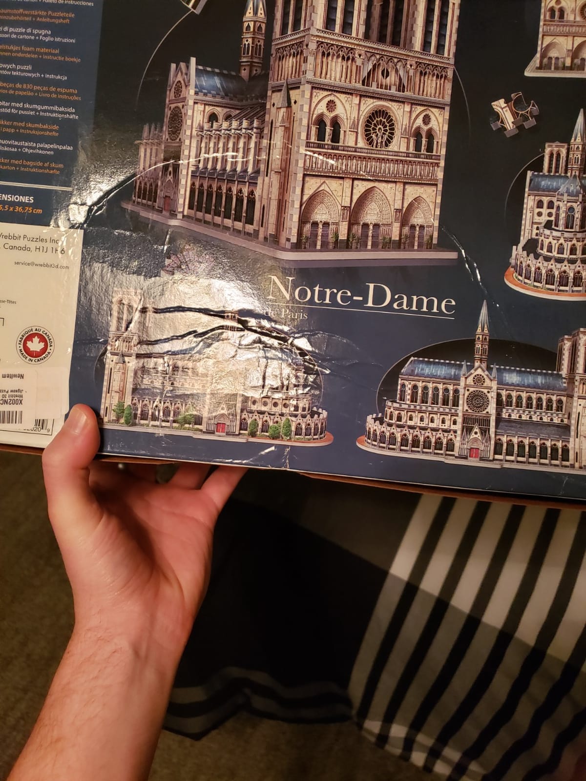 Wrebbit3D Notre-Dame de Paris 3D Puzzle | 830 Jigsaw Puzzle Pieces | Castles and Cathedrals Collection customer photo 2
