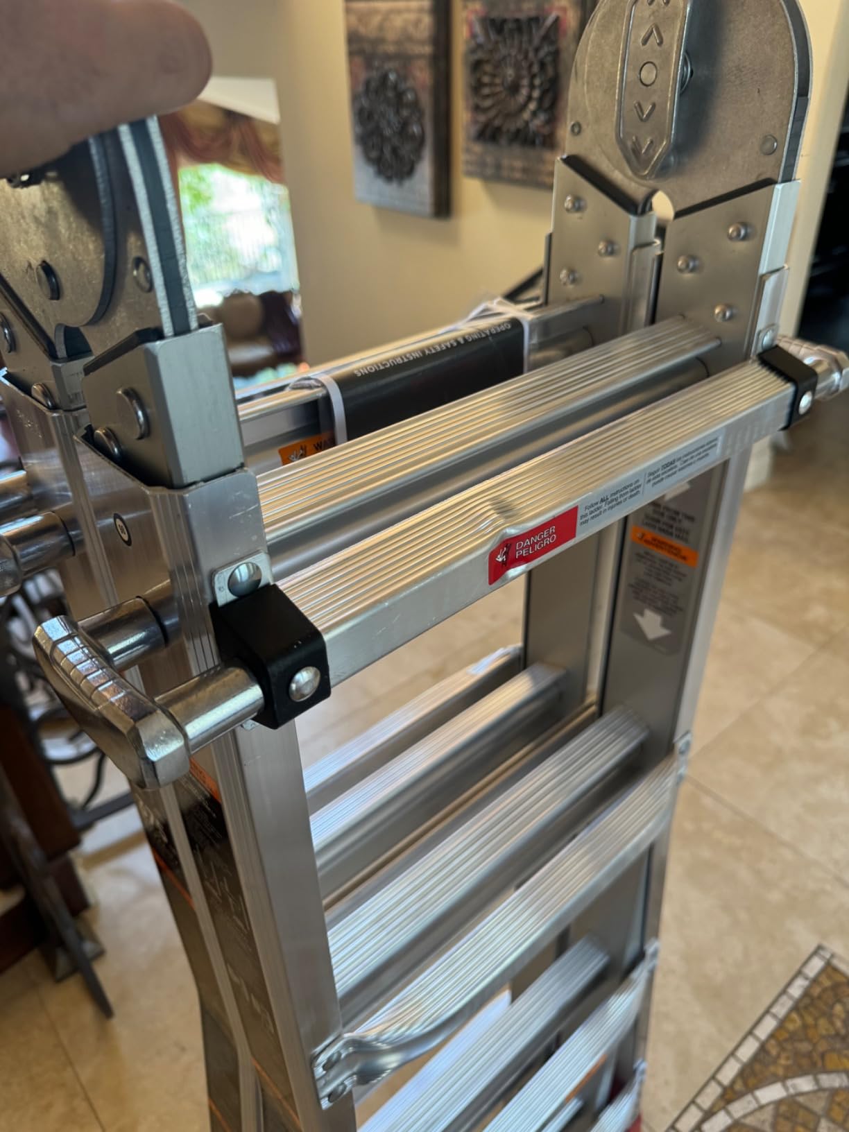 Lift Ladders 18-Ft Multi-Position Aluminum Ladder, 5-in-1, 300 lb. Capacity | Dual-Frame Ladder, Extendable, Portable and Lightweight Climbing Equipment customer photo 2