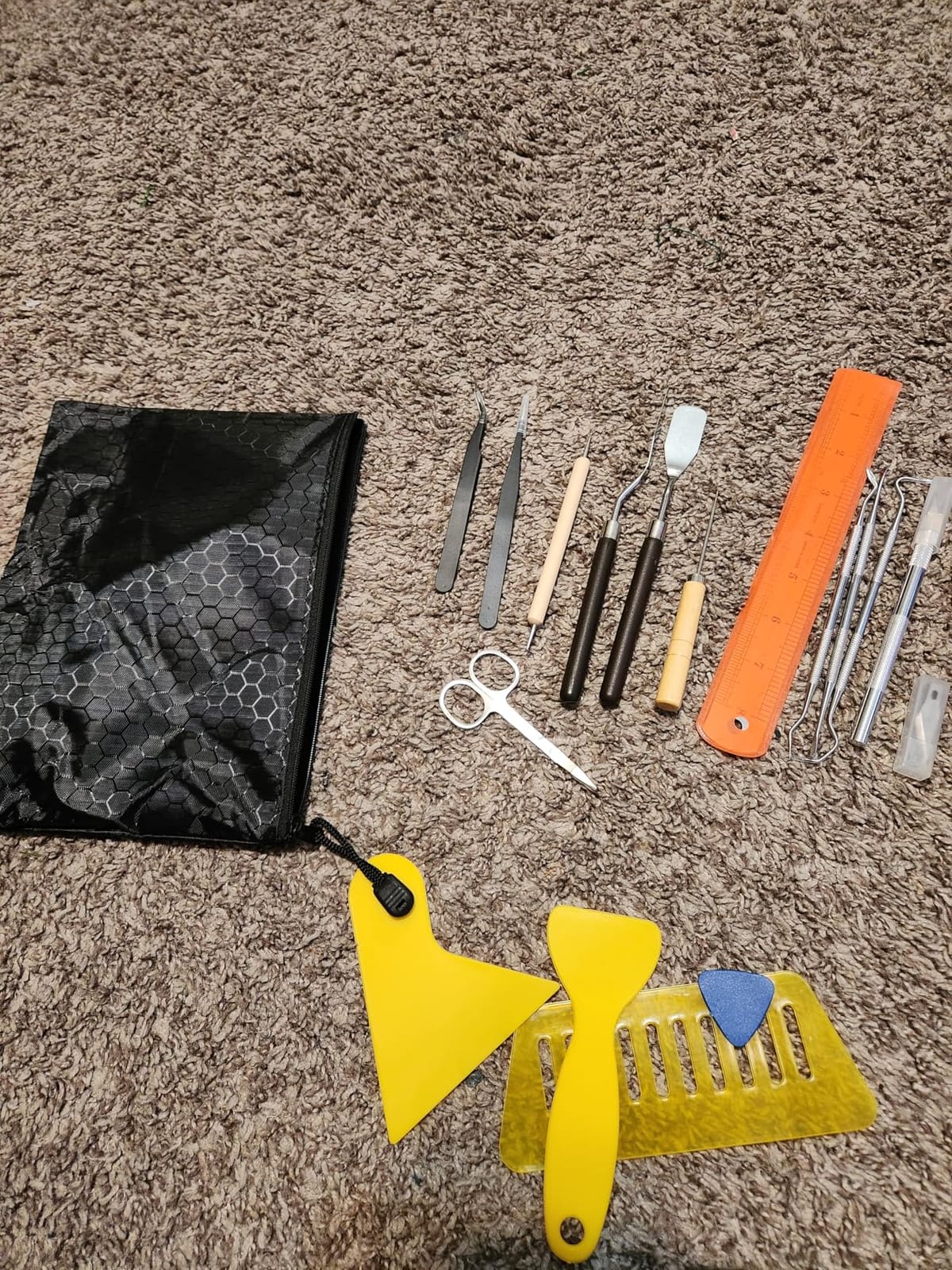 28 PCS Precision Craft Tools Set, Weeding Tools for Vinyl | Vinyl Weeding Tools Kit for Weeding Vinyl, DIY Art Work Cutting, Hobby, Scrapbook customer photo 2