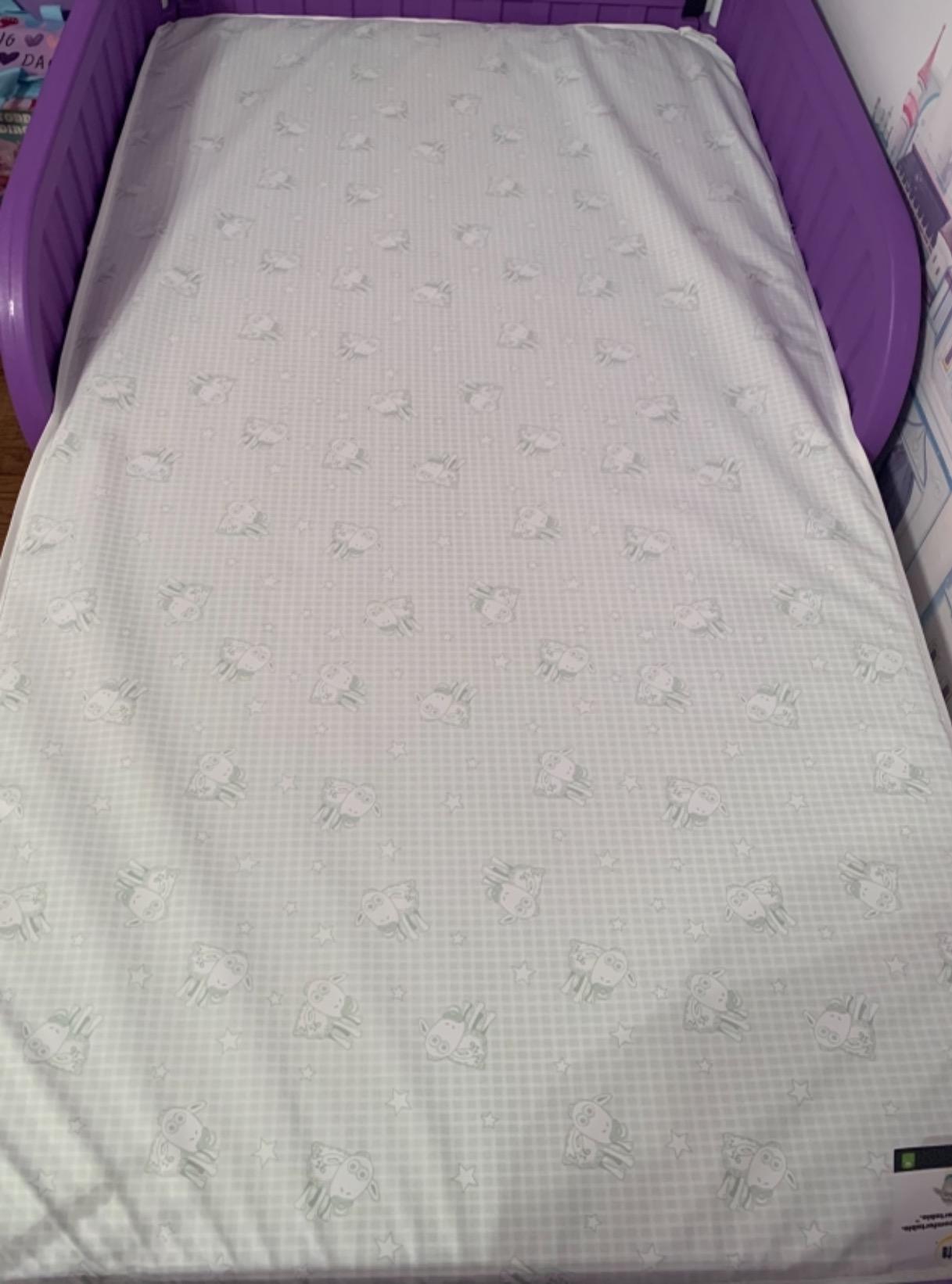 Serta Perfect Slumber Dual Sided Crib and Toddler Mattress - Waterproof, Hypoallergenic, GREENGUARD Gold Certified, 7 Year Warranty, Made in USA customer photo 2