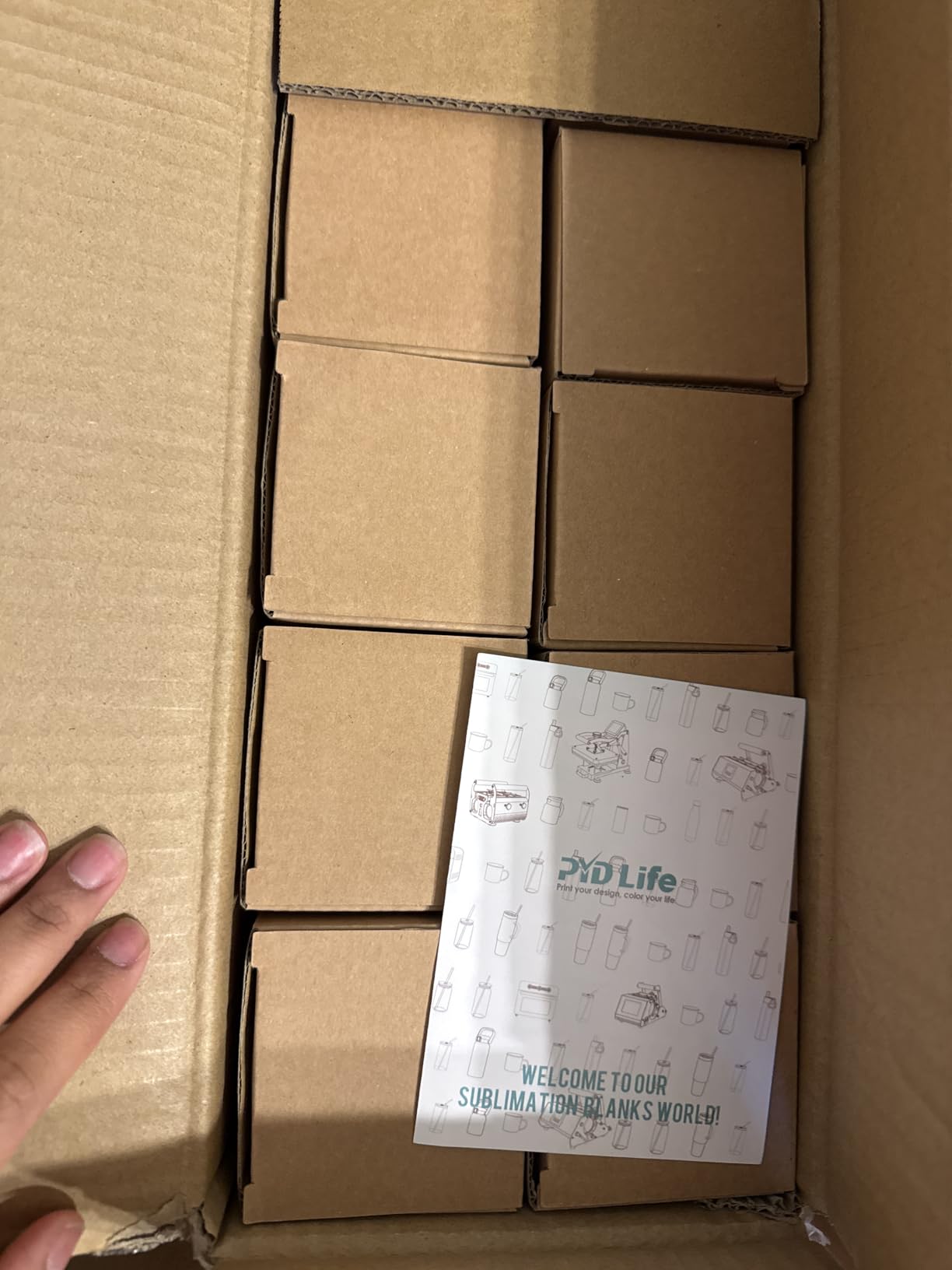 PYD Life 4 Pack Sublimation Blanks Tumblers Straight Skinny 20 OZ | Double Wall Stainless Steel Cups with Lids and Straw, for Tumbler Heat Press Sublimation Oven Printing customer photo 1
