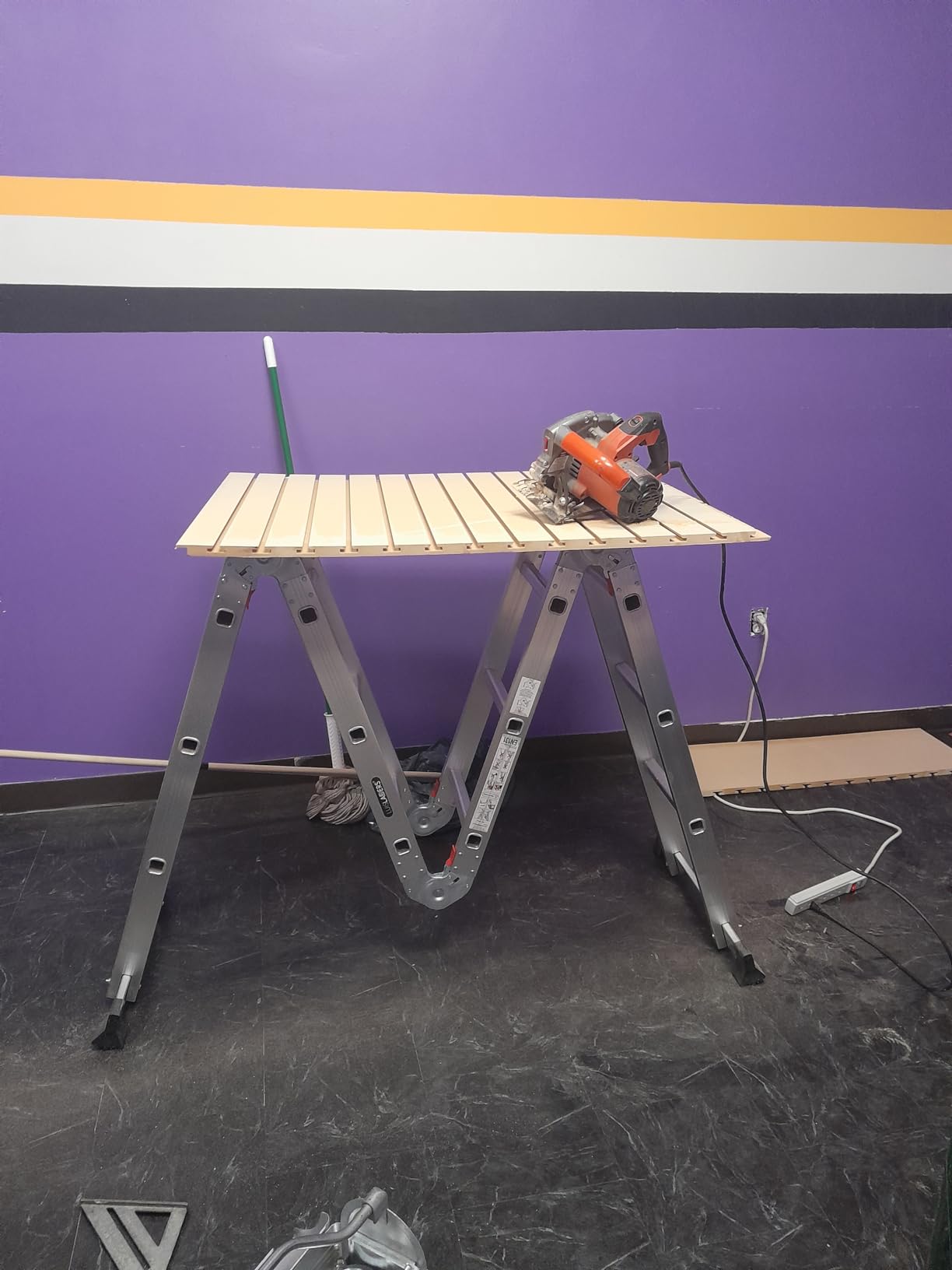 LUISLADDERS Folding Ladder Multi-Purpose Aluminium Extension 7 in 1 Step Heavy Duty Combination EN 131 Standard (12.5 Feet) customer photo 2