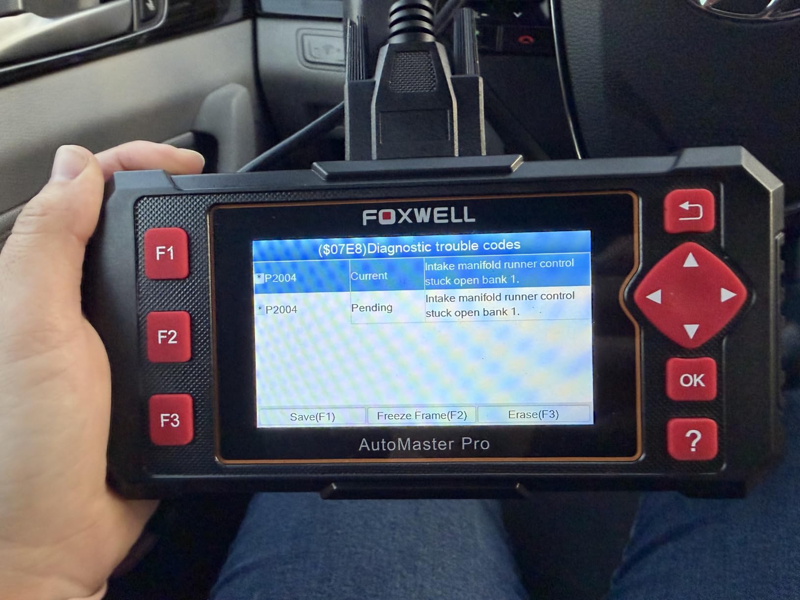 FOXWELL Car Scanner NT604 Elite OBD2 Scanner ABS SRS Transmission | Check Engine Code Reader for Cars and Trucks, Diagnostic Scan Tool with SRS Airbag, Automotive Diagnostic Tool with Live Data customer photo 1