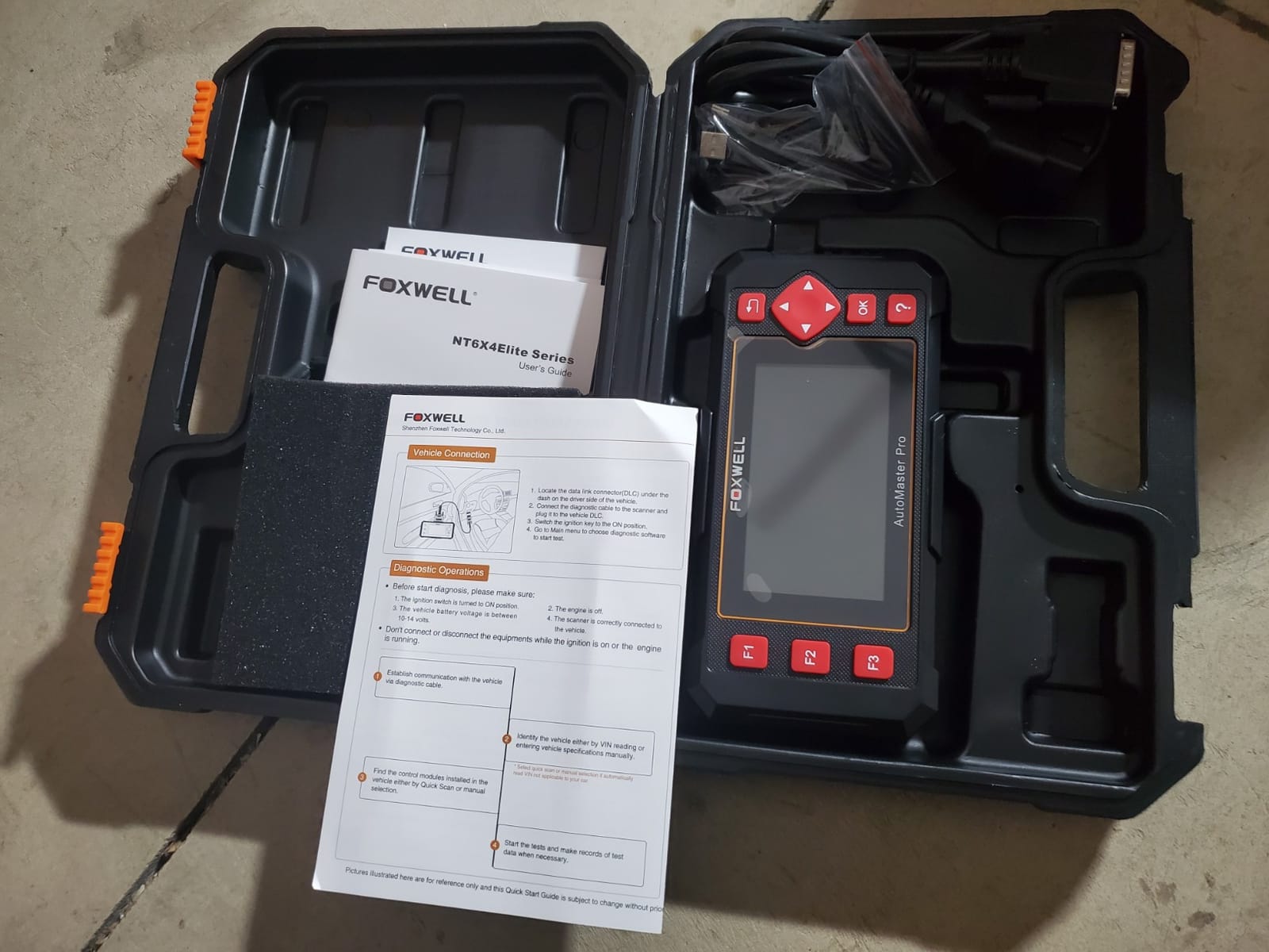 FOXWELL Car Scanner NT604 Elite OBD2 Scanner ABS SRS Transmission | Check Engine Code Reader for Cars and Trucks, Diagnostic Scan Tool with SRS Airbag, Automotive Diagnostic Tool with Live Data customer photo 2