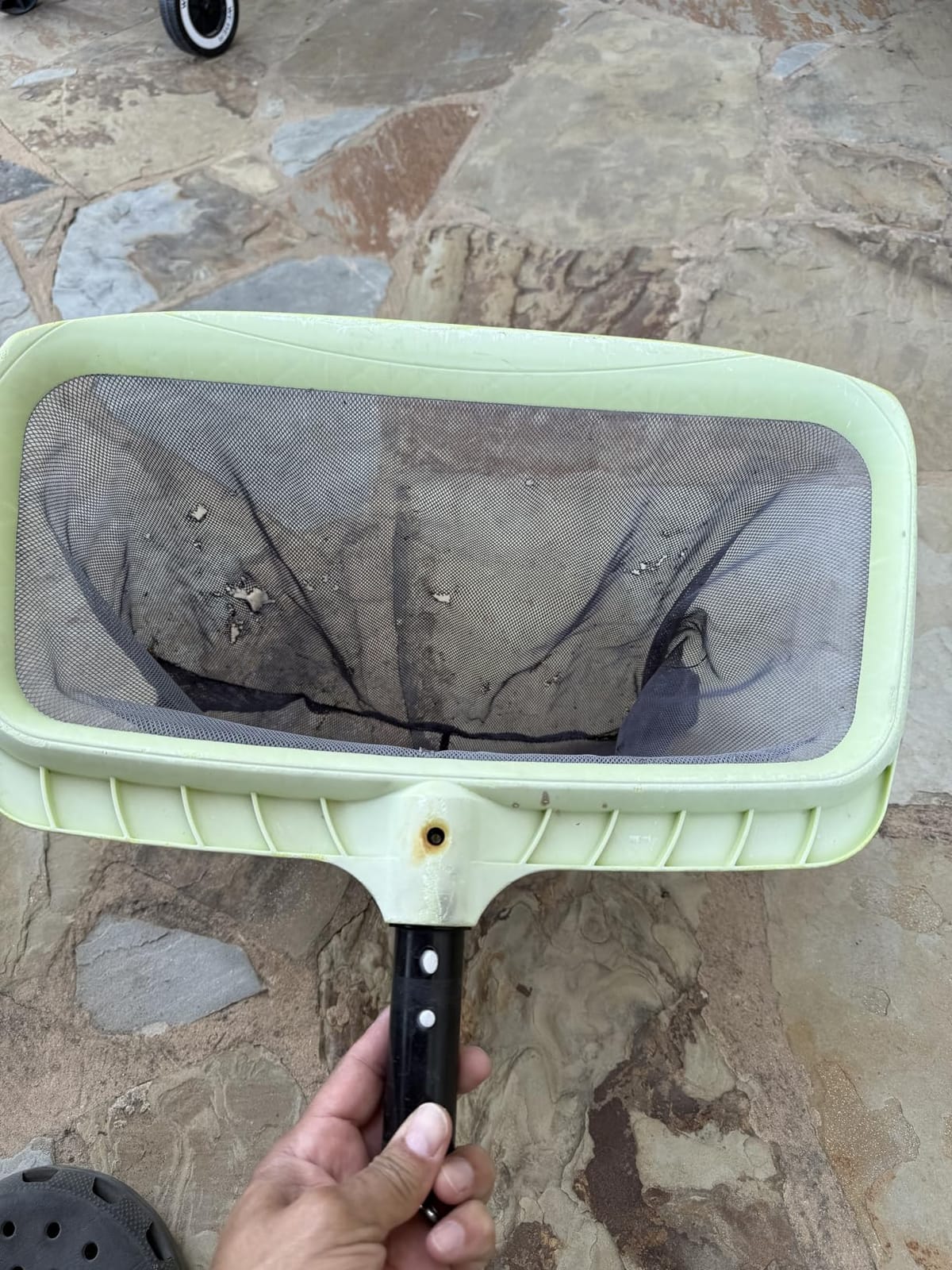 Swimming Pool Leaf Skimmer Net,Reinforced Frame Deep Rake Net customer photo 2