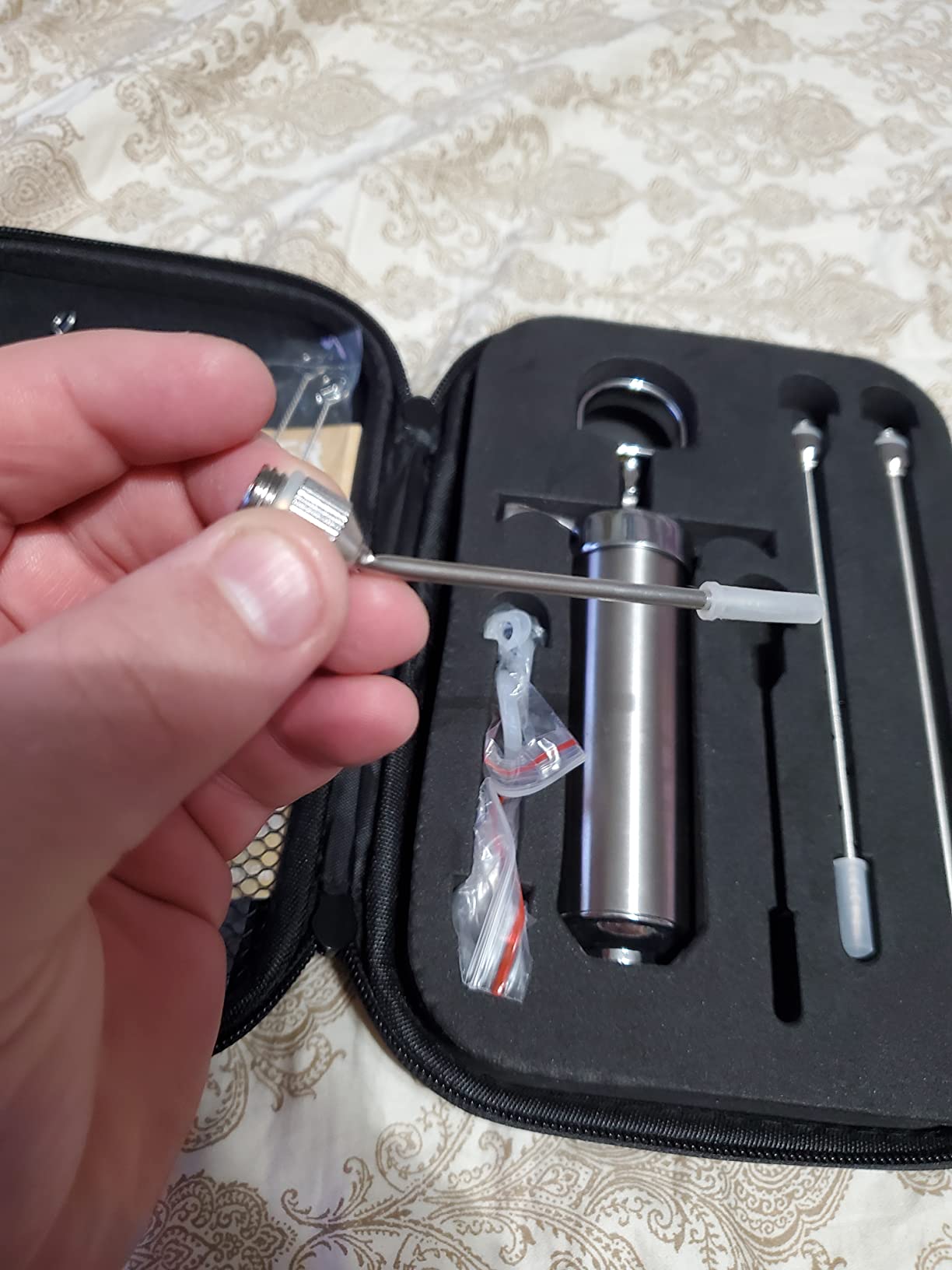 BSQ MONSTER Meat Injector Syringe Kit with 4 Professional Marinade Injector Needles and Travel Case for BBQ Grill Smoker, Turkey, Brisket, 2-oz Capacity customer photo 2