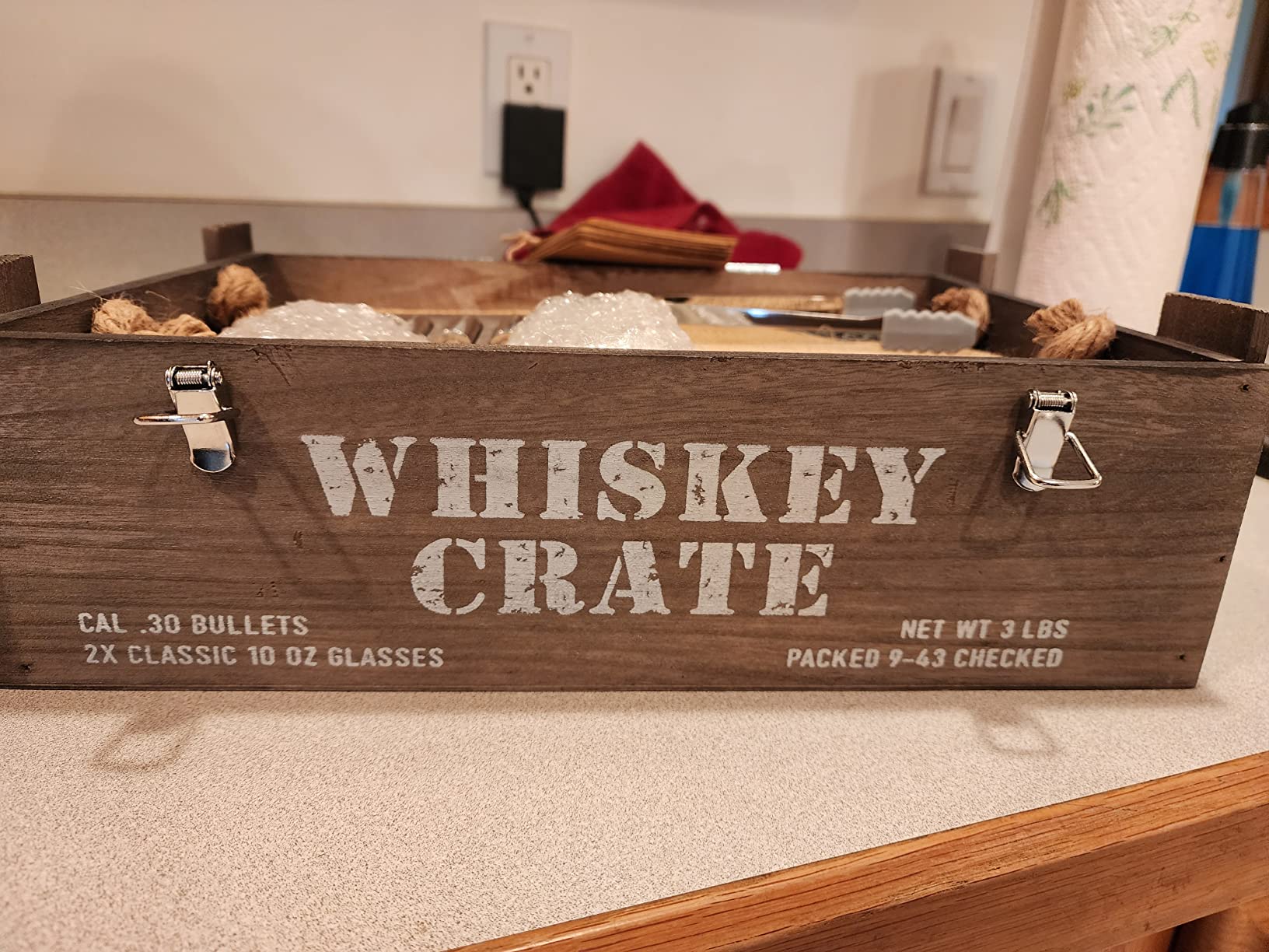 Bullet Whiskey Stones Gift Set for Men, Steel Rocks & Bourbon Glasses | Reusable Ice-Alternative Chillers with Coasters & Wooden Crate - Birthday Present for Dad, Husband & Hunter customer photo 2