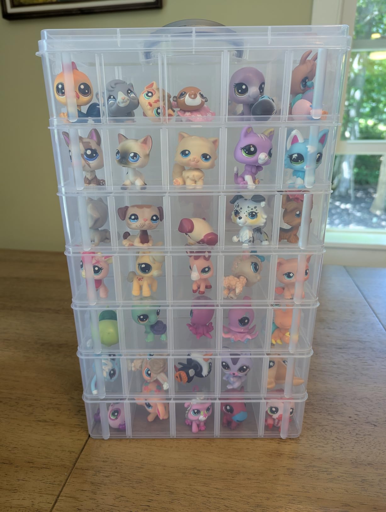 7 Layers Stackable Storage Container, 70 Adjustable Compartments (White) Perfect for Kids Toys, Art Crafts, Jewelry, Supplies, Mini Case & Letter Sticker Included customer photo 2