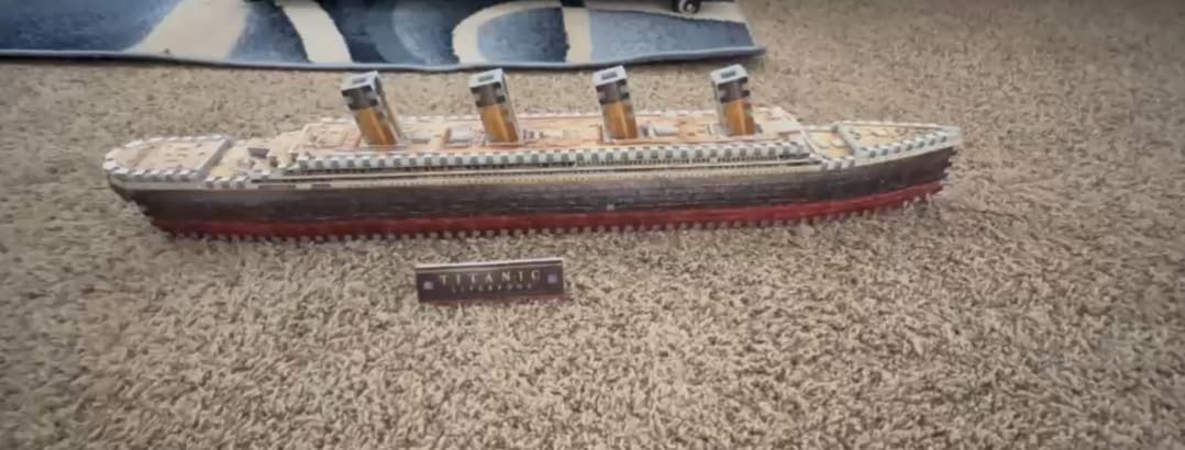 Wrebbit3D Titanic 3D Puzzle | 440 Jigsaw Puzzle Pieces | Historical Ship customer photo 1