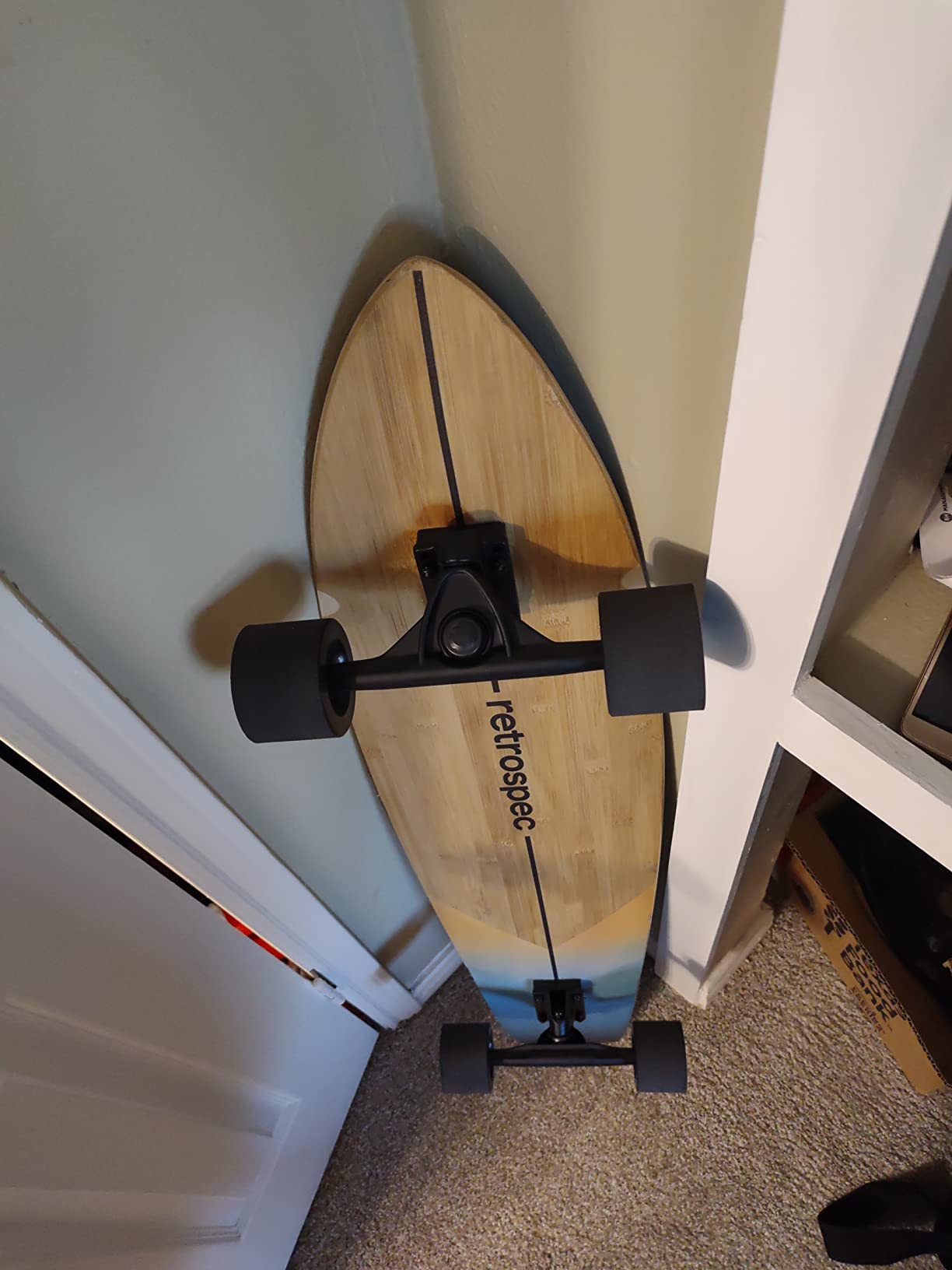 Retrospec Zed Pintail & Cruiser Longboard Adult Skateboard - 44in Bamboo & Canadian Maple Deck with ABEC-7 Bearings, 70mm PU Wheels for Commuting & Carving customer photo 1