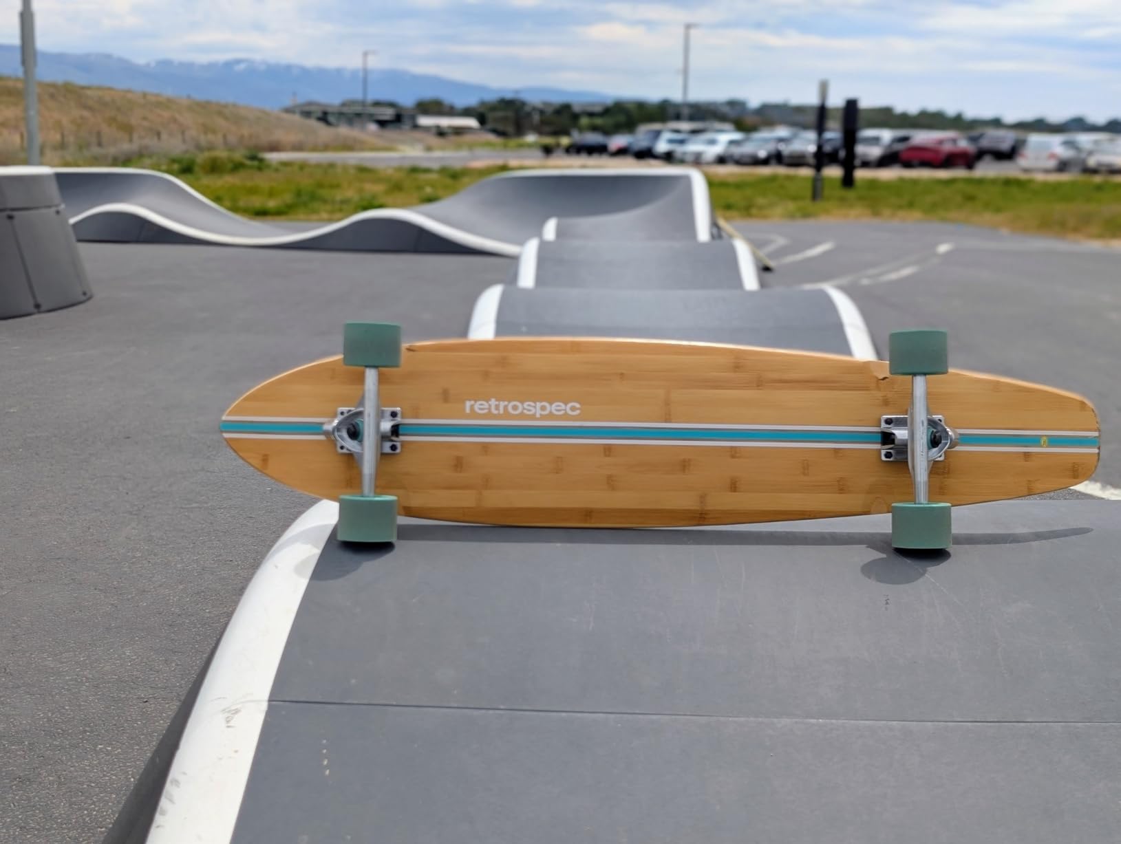 Retrospec Zed Pintail & Cruiser Longboard Adult Skateboard - 44in Bamboo & Canadian Maple Deck with ABEC-7 Bearings, 70mm PU Wheels for Commuting & Carving customer photo 2