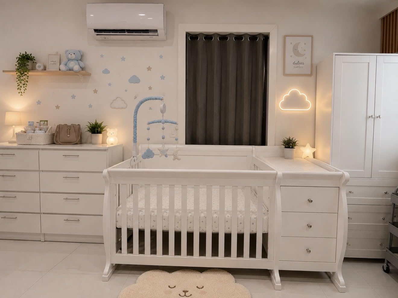 DaVinci Kalani 4-in-1 Convertible Crib and Changer Combo in White, GREENGUARD Gold Certified customer photo 2