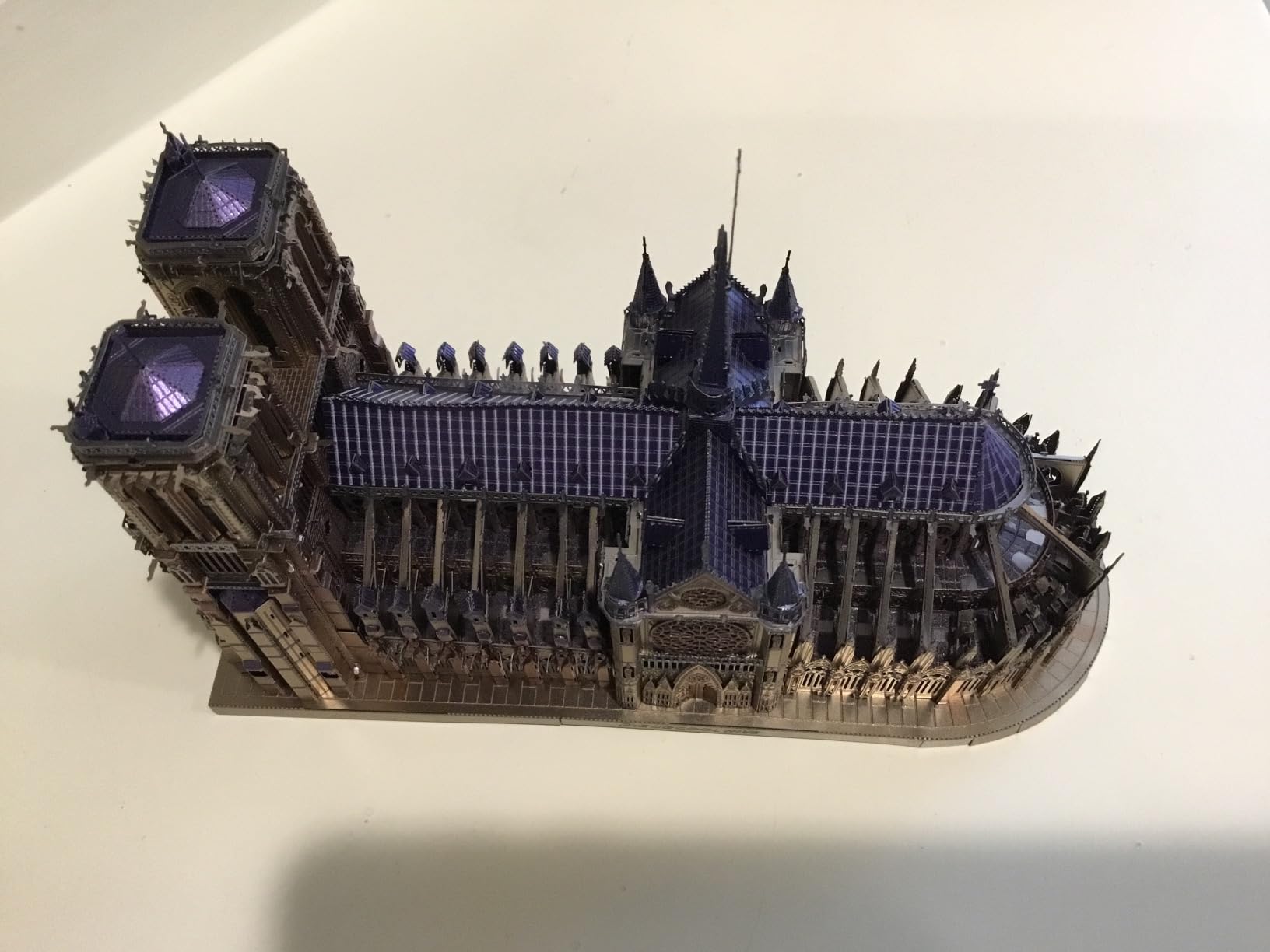 Piececool 3D Metal Puzzles for Adults and Teens, Notre Dame De Paris Church Metal Model Kit, Challenge French Cathedral Brain Teaser Architecture Building Blocks Puzzle, 382 Pcs customer photo 1