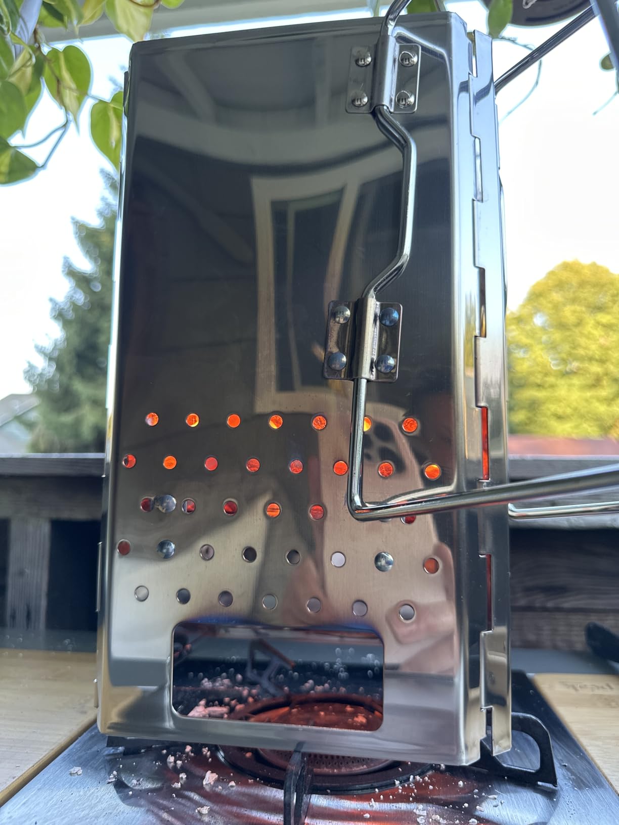 Portable Charcoal Chimney Starter Stainless Steel MT-18 customer photo 1