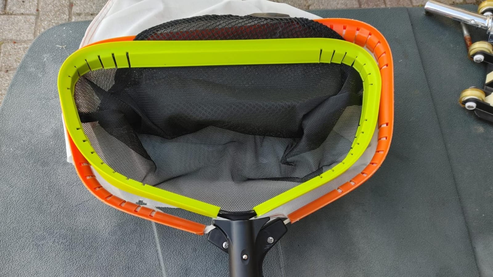 Sepetrel Pool Net,Professional Swimming Pool Leaf Skimmer Nets for Cleaning with Double-Layer Deep Big Bag,Heavy Duty Aluminum Frame & Handle Rake(Pole Not Included) customer photo 2