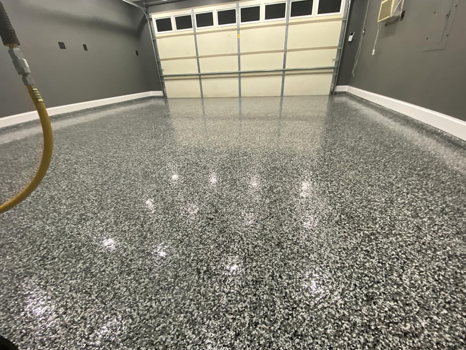 Everflow MPC Epoxy Resin Floor Coating Kit, Grey, 3 Gallon | Garage floor epoxy kit. 100% solids, self-leveling epoxy floor coating. Durable finish for garages and basements. customer photo 2