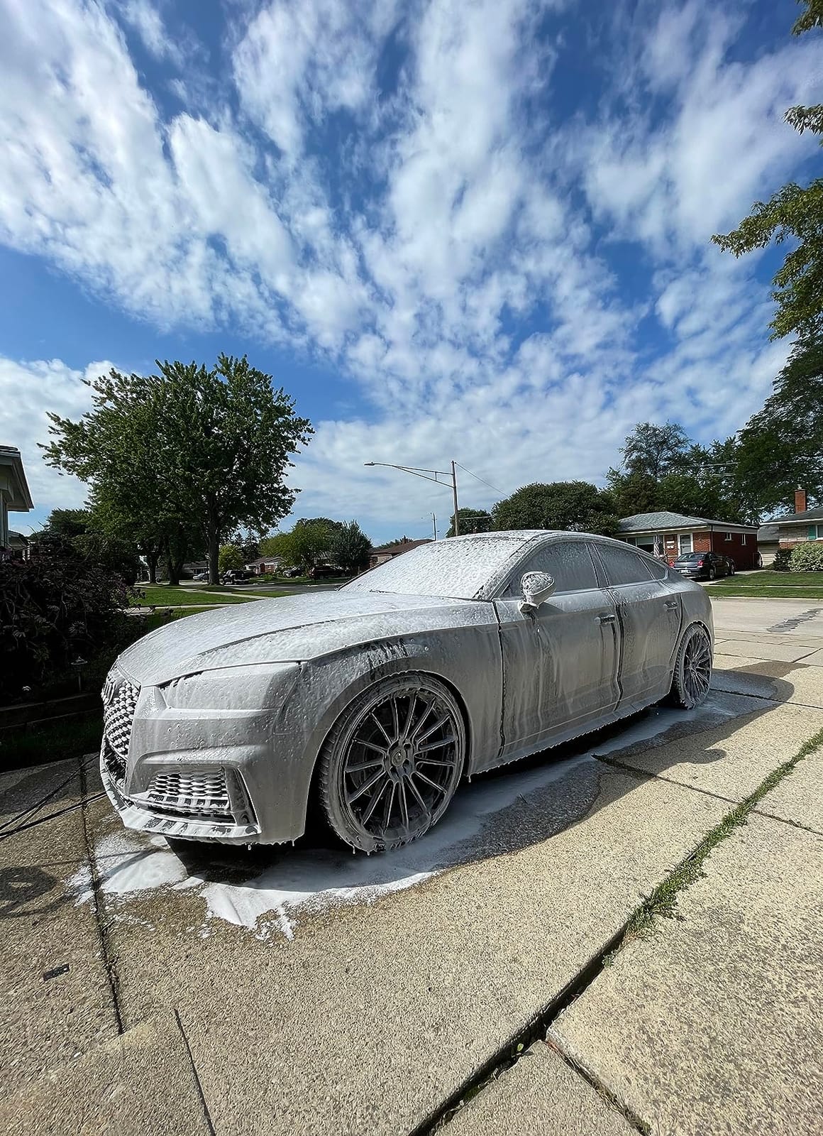 Chemical Guys, Big Mouth Max Foam Cannon for Pressure Washers, 34 oz Bottle | Thick clinging shaving-cream foam, wide-mouth fill, adjustable nozzle and stainless fittings for cars and home customer photo 1