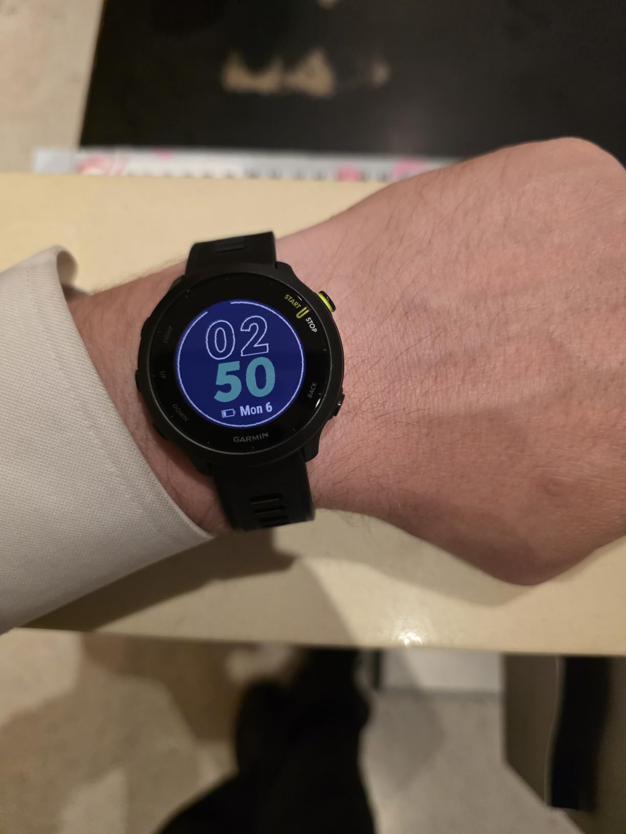 Garmin Forerunner 55, GPS Running Watch with Daily Suggested Workouts, Up to 2 Weeks of Battery Life, Black - 010-02562-00 customer photo 1