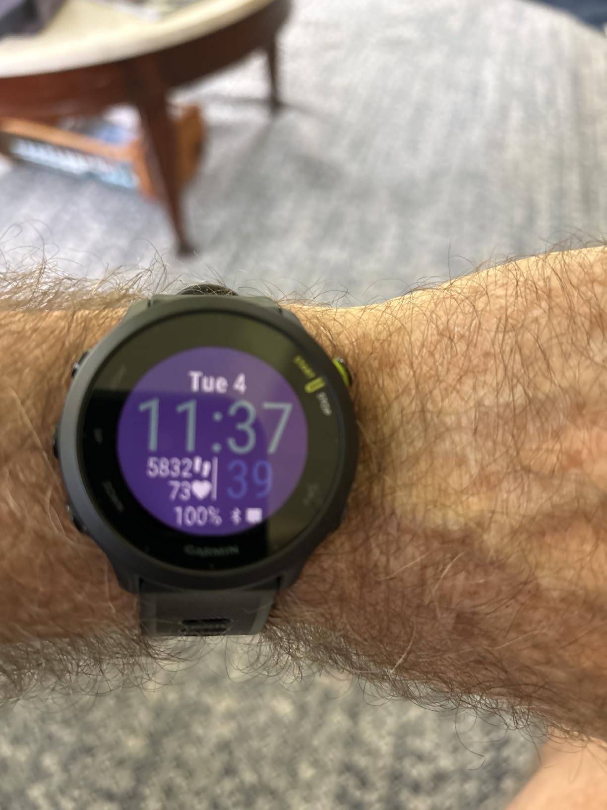 Garmin Forerunner 55, GPS Running Watch with Daily Suggested Workouts, Up to 2 Weeks of Battery Life, Black - 010-02562-00 customer photo 2