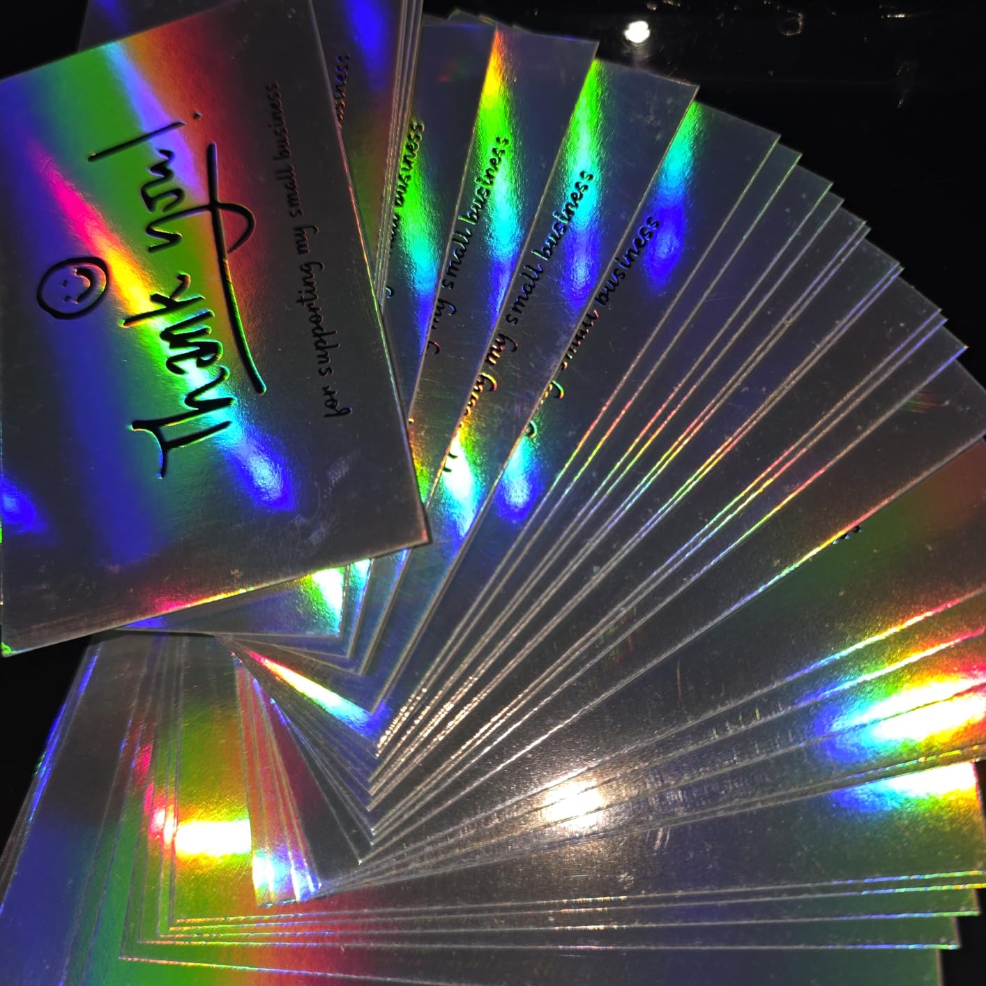 120Pcs Thank You Cards Small Business, Mini 6 Styles Thank You for Supporting Cards Notes Shopping Kraft Thanks Greeting Cards for Retail Store Owner Goods Customer 2x3.5 Inch customer photo 2