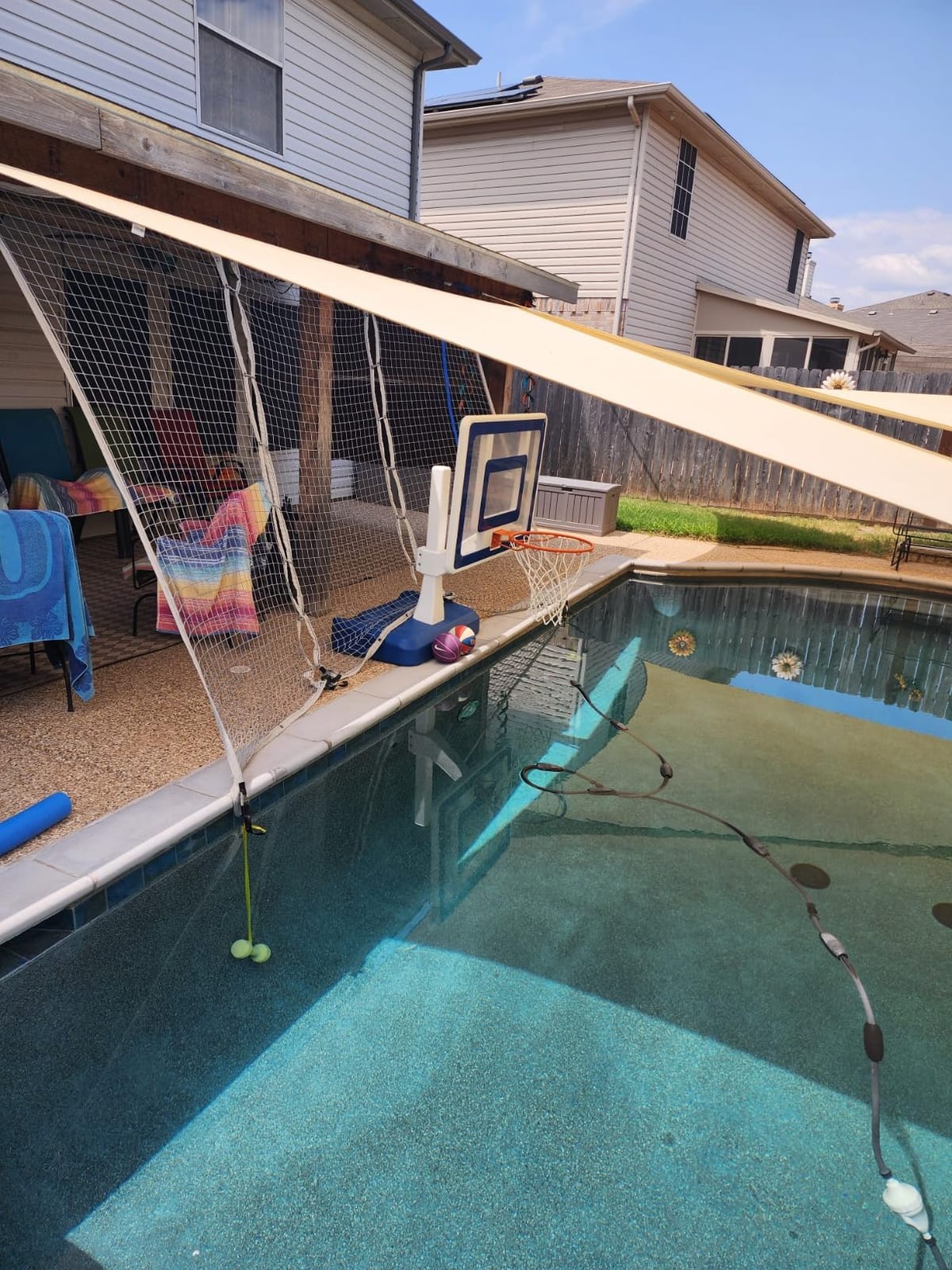 GoSports Splash Hoop Elite Swimming Pool Basketball Hoop - Adjustable Height Poolside Basketball Goal with Heavy Duty Weighted Base, Regulation Rim & 2 Pool Basketballs customer photo 1