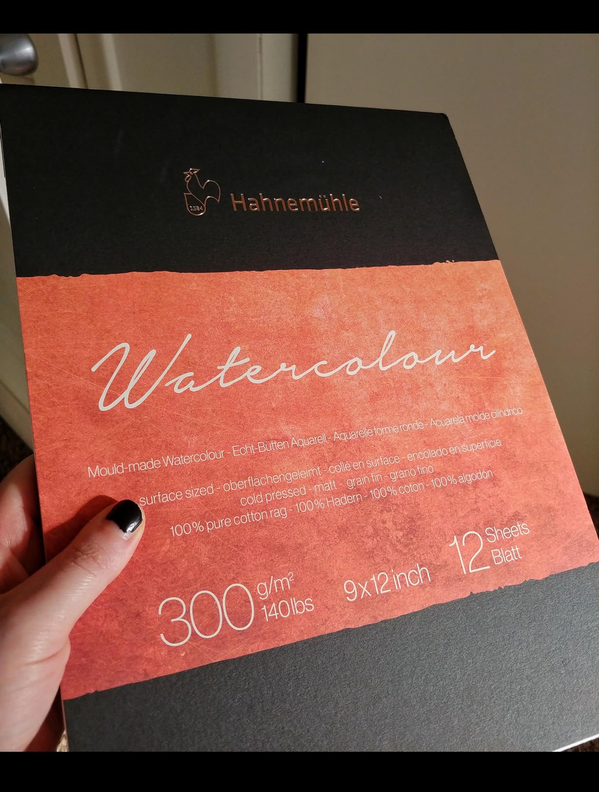 Hahnemuhle Collection Watercolor 300 Pad Cold Pressed 9x12 Inches 300gsm customer photo 1