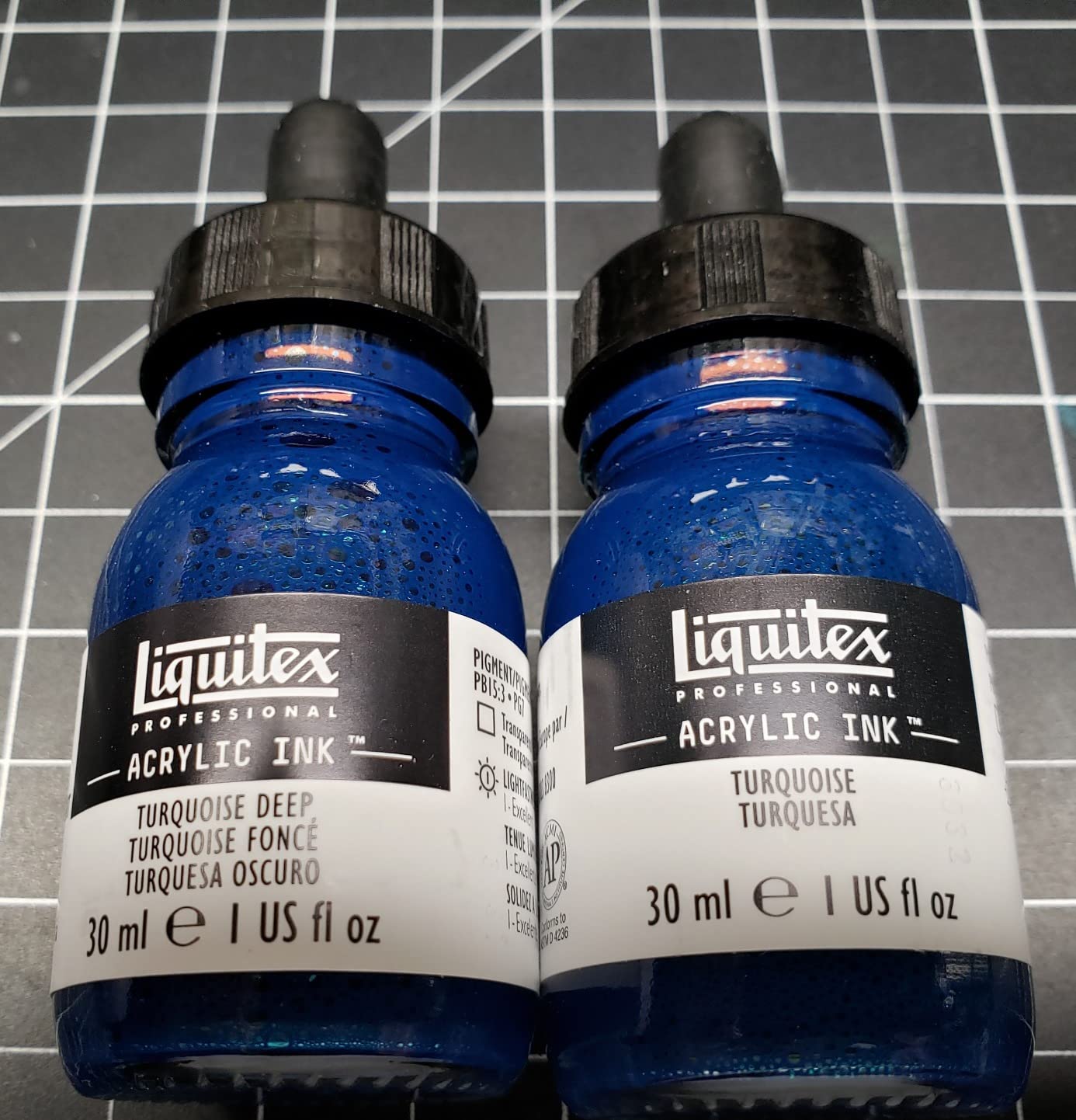 Liquitex Professional Acrylic Ink, 1-oz, Aqua Color Set, Set of 6 customer photo 1