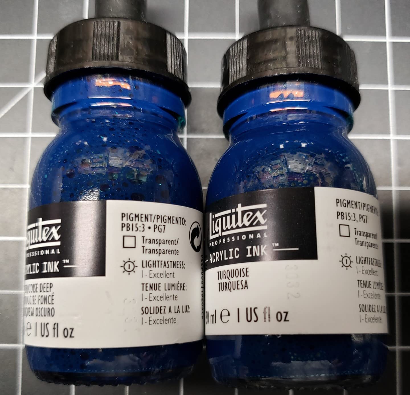 Liquitex Professional Acrylic Ink, 1-oz, Aqua Color Set, Set of 6 customer photo 2