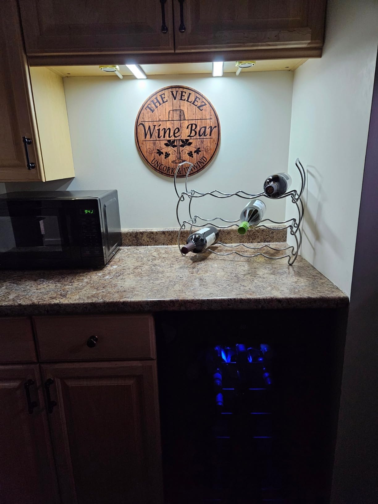 Personalized Bourbon Bar Sign, Custom Round Metal Bar Sign, Aged to Perfection, Made in USA Aluminum Composite Wall Decor for Home Bar customer photo 1