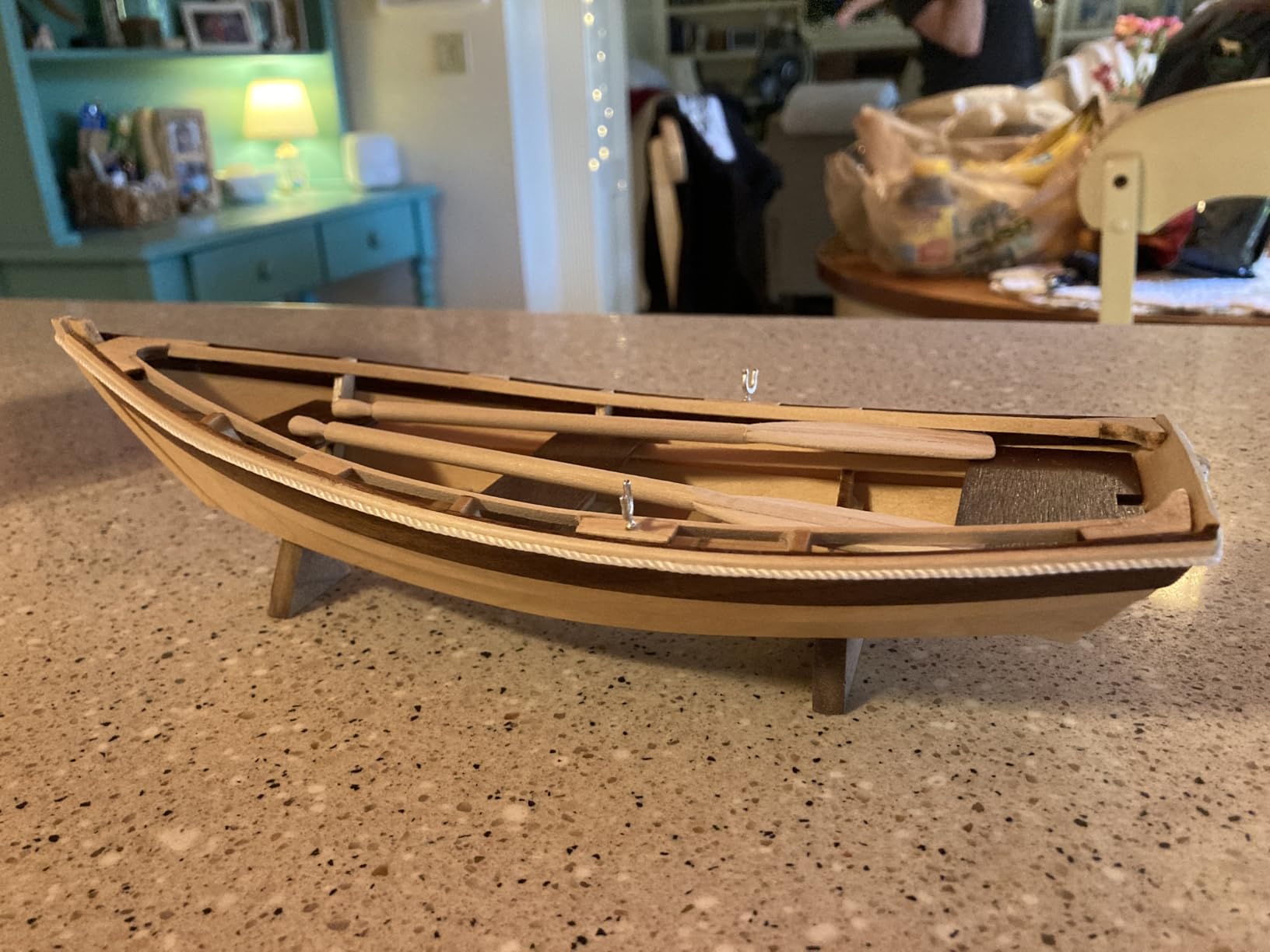 Midwest Dinghy Wooden Ship Model Building Kit for Adults DIY Woodcraft Self Assembly customer photo 1