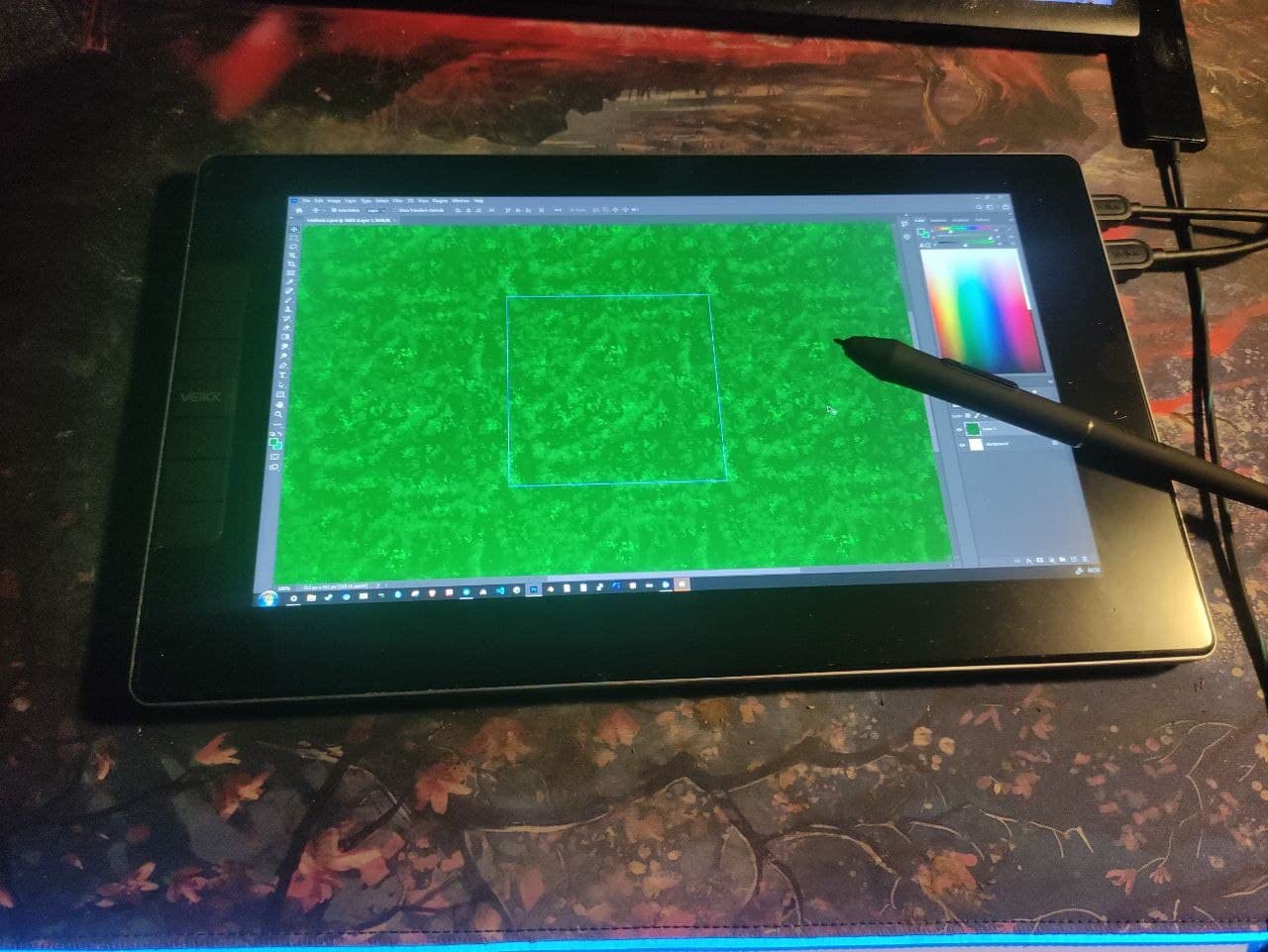 VEIKK VK1200V2 Drawing Tablet with Screen,11.6 Inch Full-Laminated Graphics Drawing Monitor,Upgraded 16384 Pressure Sensitivity, 2 Styluses, 120% sRGB,Graphics Tablet for PC Mac Linux Windows customer photo 1