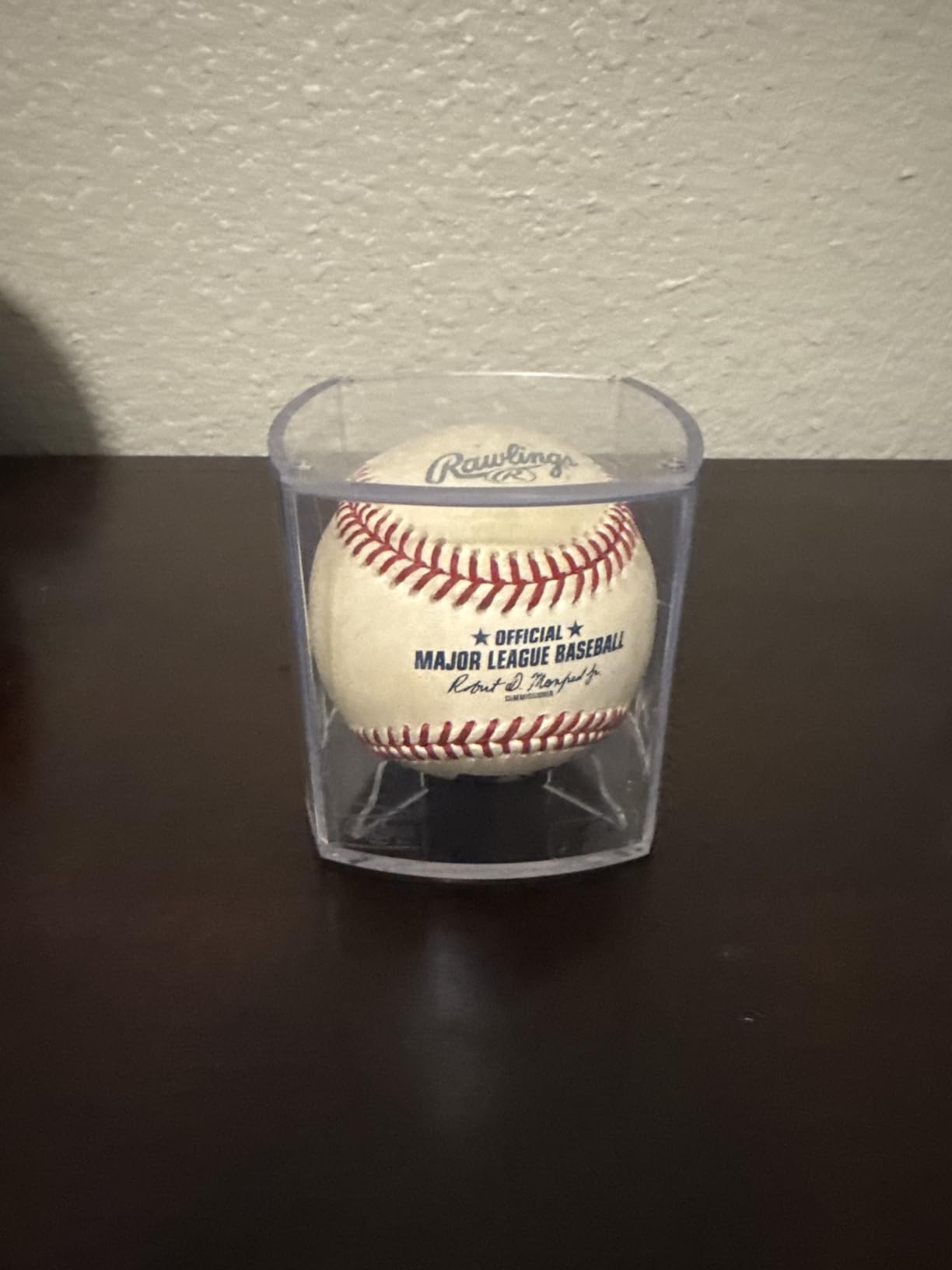 Baseball Display Case, 4-Pack Clear Acrylic Cube Holder | Dustproof Clear Acrylic, Built-In Stand. 3.15
