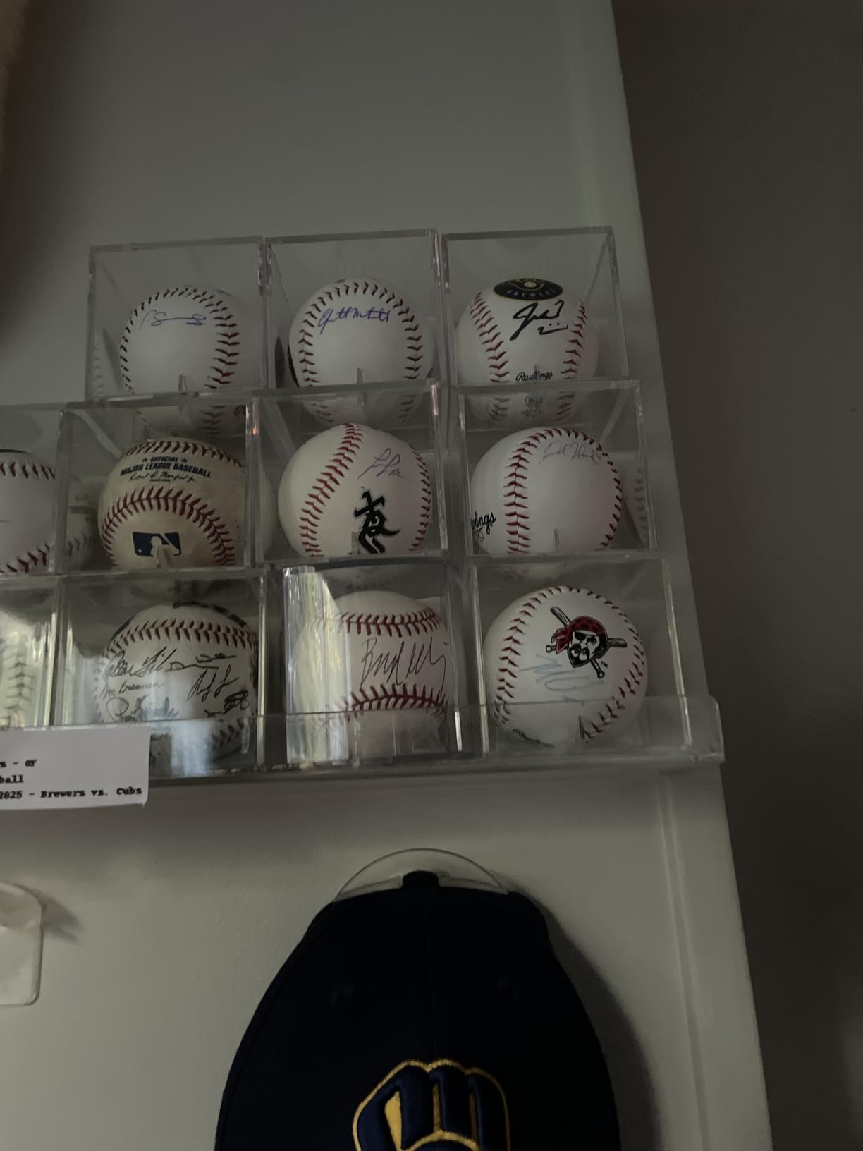 Baseball Display Case, 4-Pack Clear Acrylic Cube Holder | Dustproof Clear Acrylic, Built-In Stand. 3.15