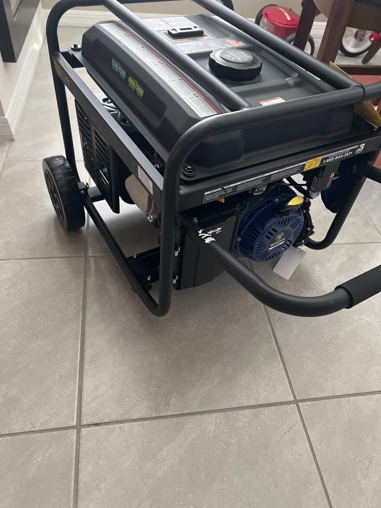 Westinghouse 6500 Watt Dual Fuel Home Backup Portable Generator, Transfer Switch Ready 30A Outlet, RV Ready 30A Outlet, CO Sensor customer photo 1