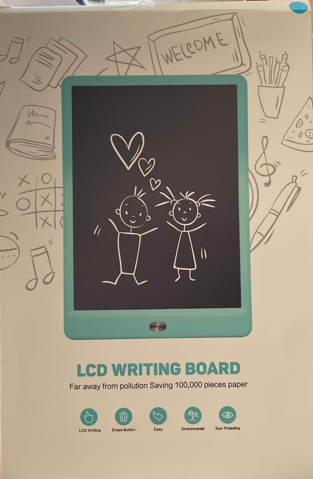 TEKFUN 15 Inch LCD Writing Tablet for Girls Ages 3-12, Large Drawing Tablet for Kids, Screen-Free Writing Pad for Learning Quiet Time, Creative Christmas Gift for 3 4 5 6 7 8 Year Old Girl (Pink) customer photo 2