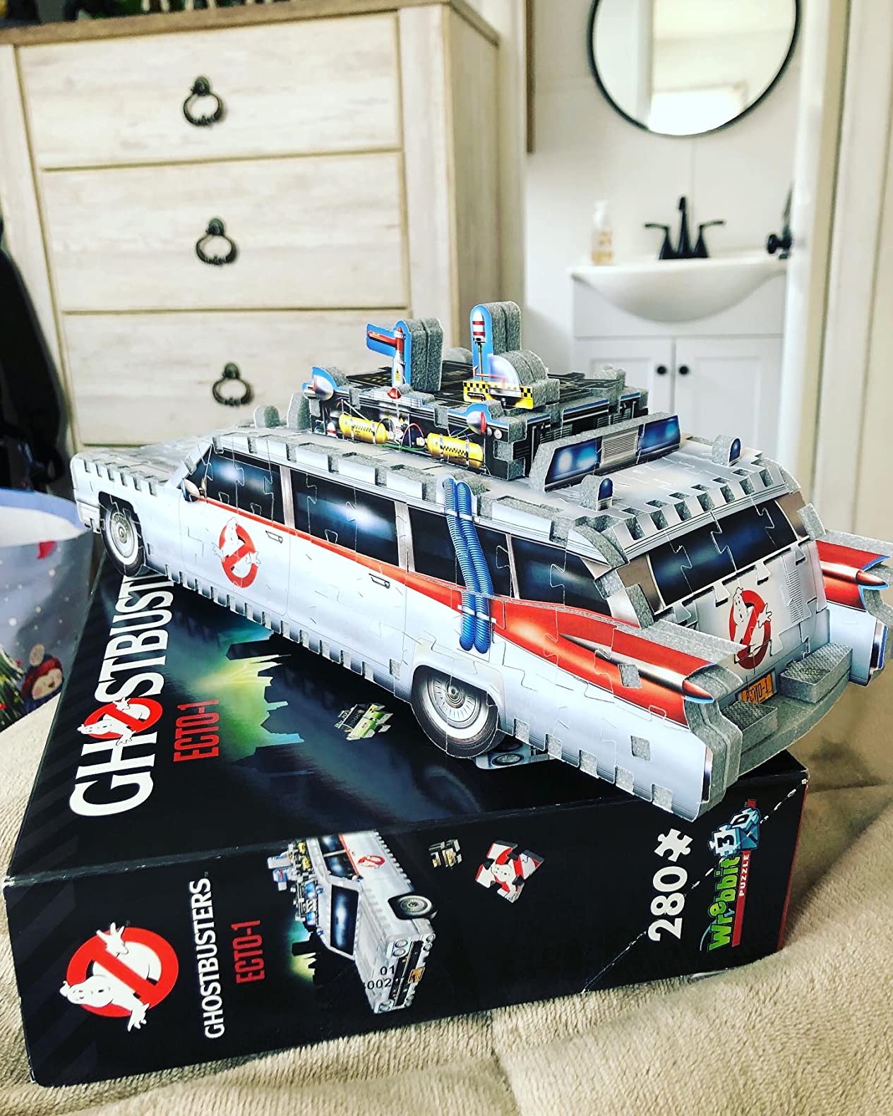 Wrebbit3D Ghostbusters 3D Puzzle Model of Ecto 1 | 280 Jigsaw Puzzle Pieces | Build the Iconic Car Ectomobile and Bust Ghosts All Over New York customer photo 2