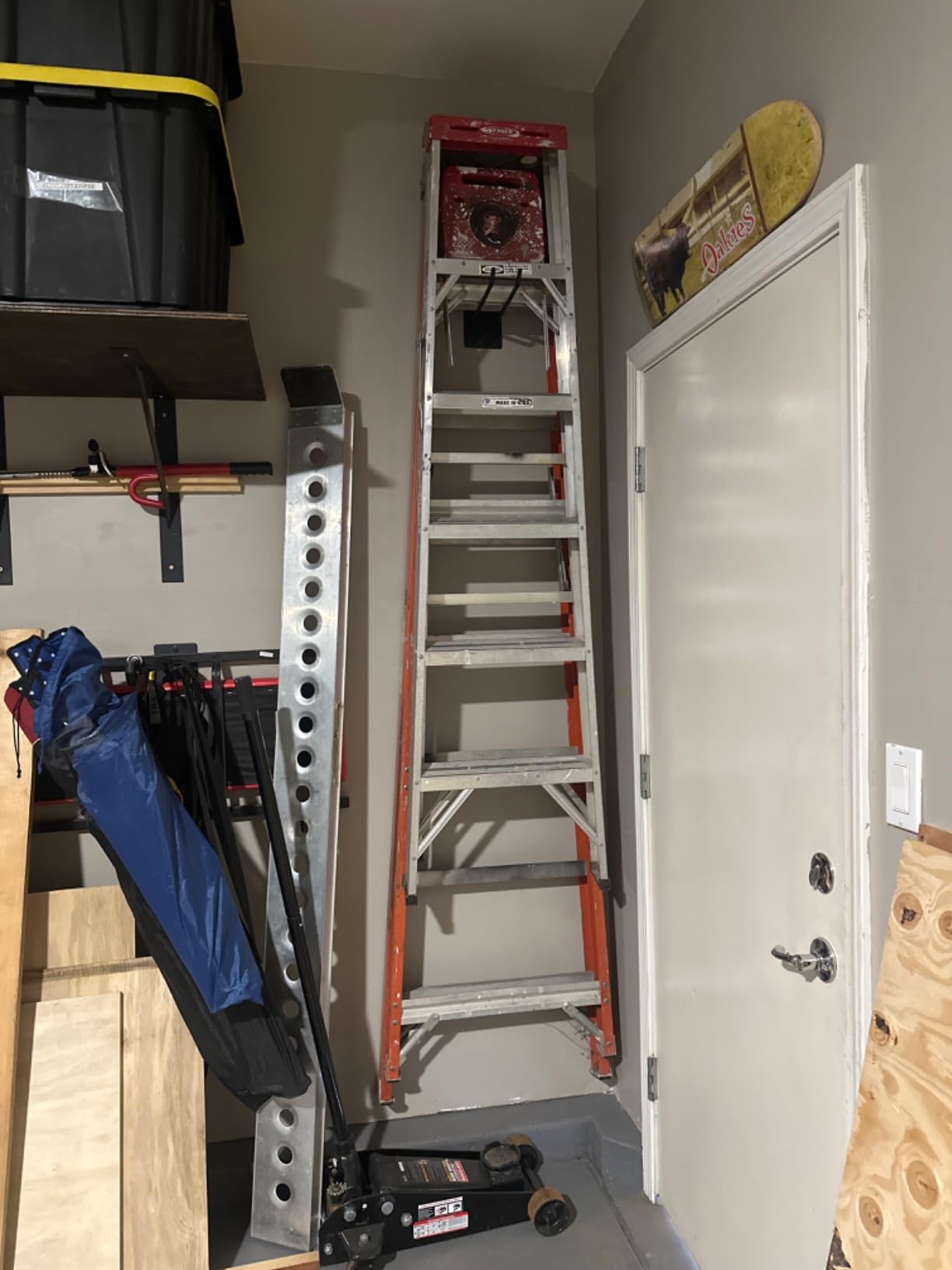 StoreYourBoard Heavy Duty Ladder Hooks for Garage Wall, Holds 2 Ladders customer photo 1