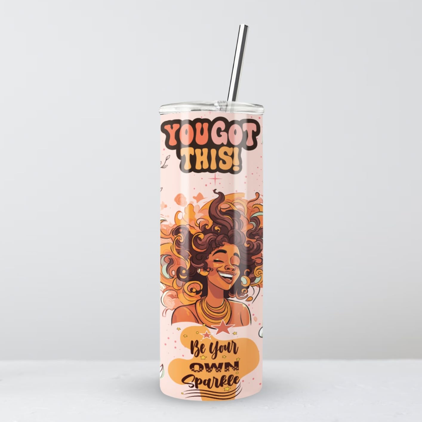 YOUKE OLA 10 Pack Sublimation Tumblers Bulk Straight Skinny Tumbler Blanks 20oz for Heat Transfer, Individual Gift Boxed, Double Wall Insulated Tumbler with Shrink Wrap Films & Heat Tape & Straws customer photo 1